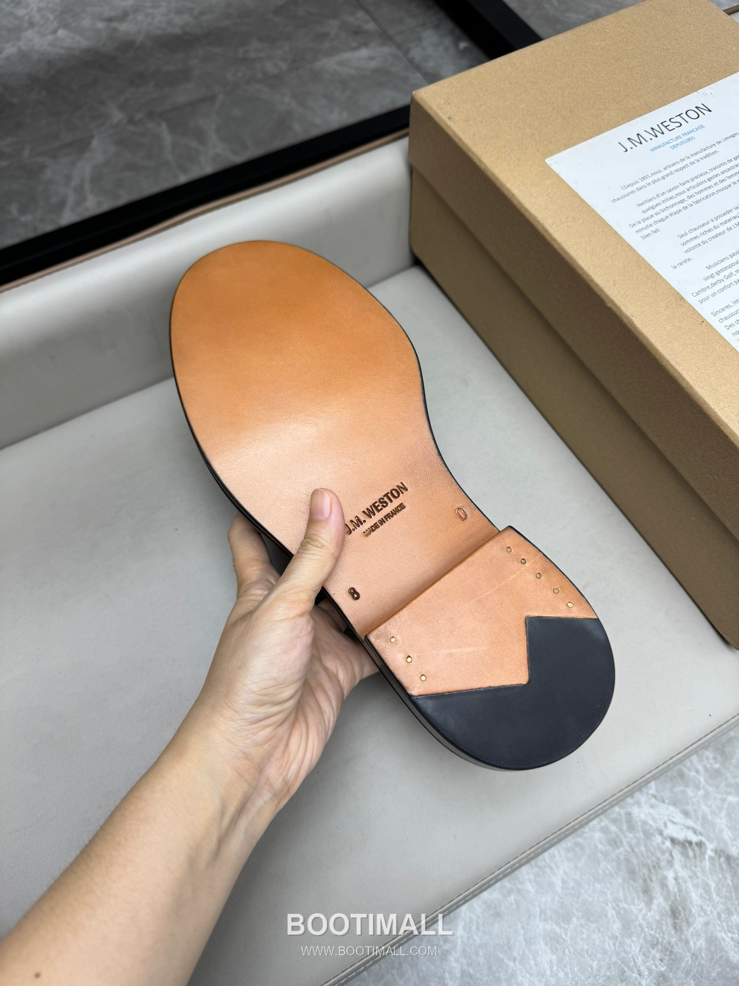 J.M.Weston Classic Calfskin Leather Lace-Up Dress Shoes with Smooth Upper Detail 제이엠웨스턴 클래식 카프스킨 레더 레이스업 드레스 슈즈 2.5cm 9