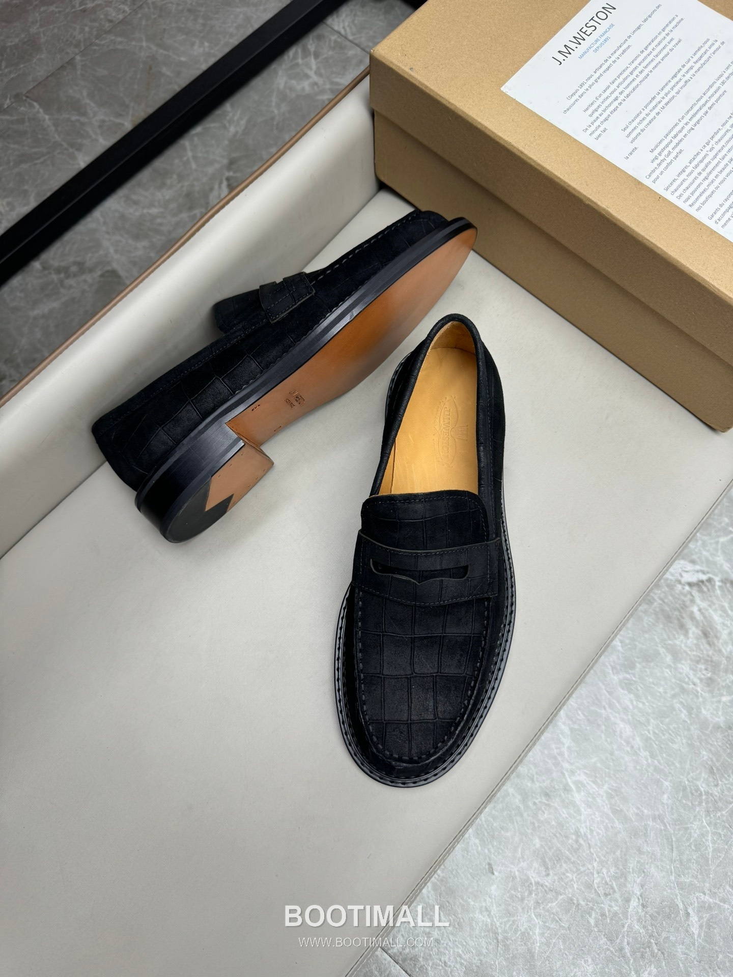 J.M.Weston Classic Calfskin Leather Lace-Up Dress Shoes with Minimal Seam Detail 제이엠웨스턴 클래식 카프스킨 레더 레이스업 드레스 슈즈 2.5cm 3