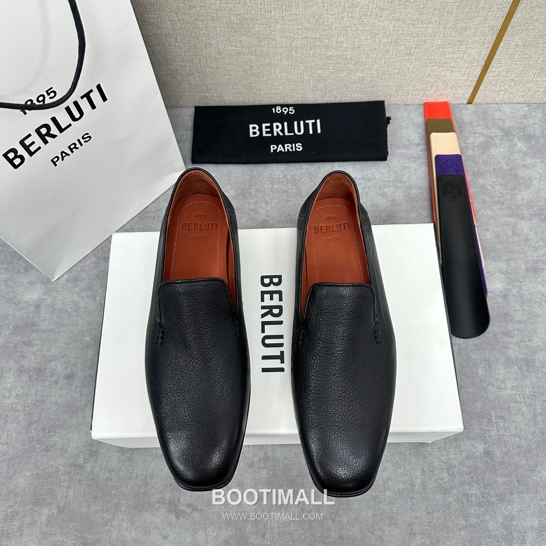 Berluti Escale Goatskin Leather Convertible Mule Loafer Shoes with Scritto Rubber Heel Detail 벨루티 에스칼레 고트스킨 레더 컨버터블 뮬 로퍼 슈즈 2.5cm 1