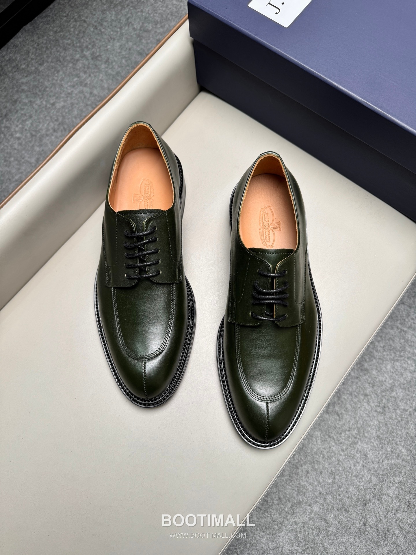 J.M.Weston Classic Calfskin Leather Lace-Up Dress Shoes with Leather Sole Detail 제이엠웨스턴 클래식 카프스킨 레더 레이스업 드레스 슈즈 2.5cm 4