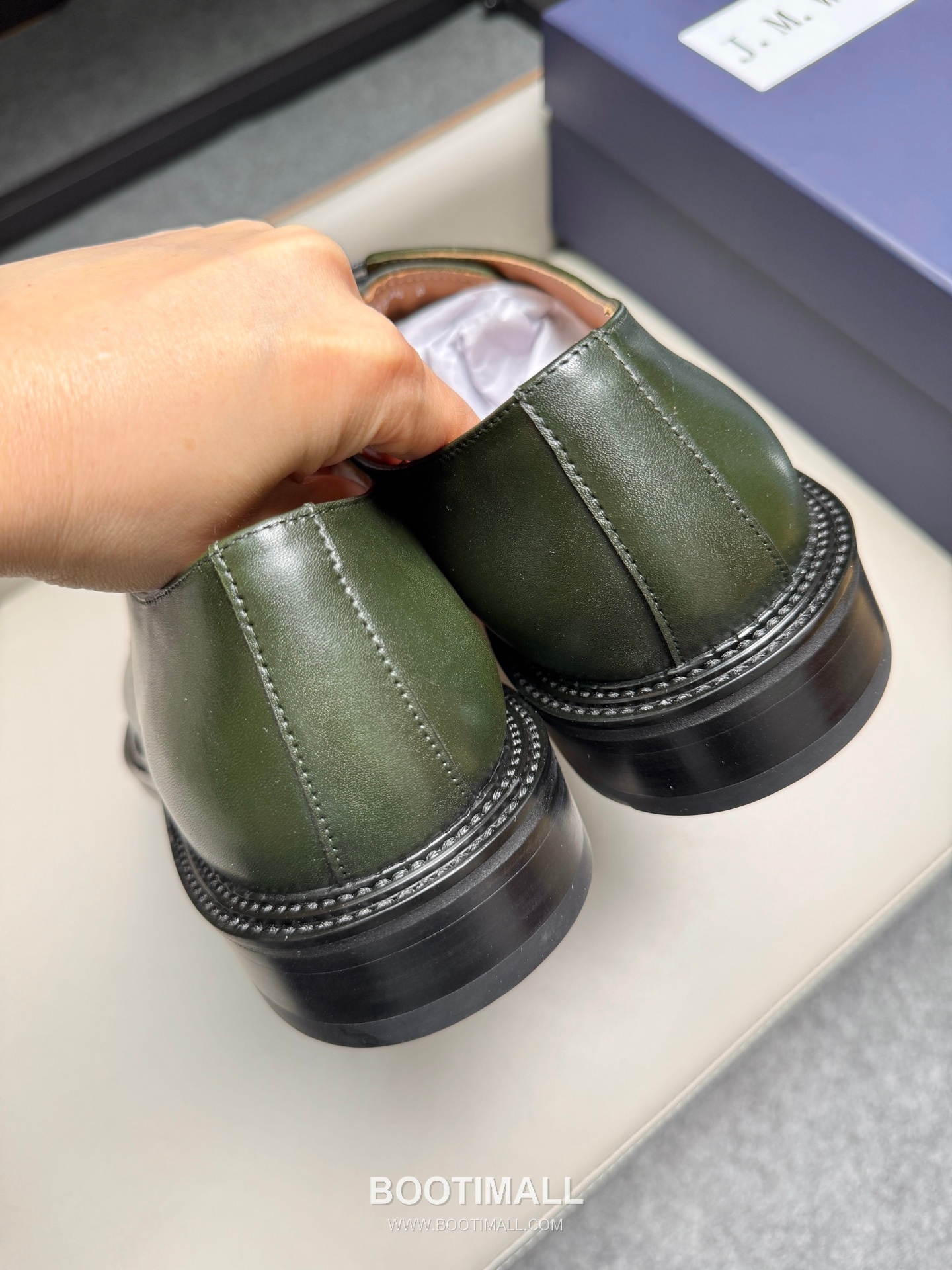 J.M.Weston Classic Calfskin Leather Lace-Up Dress Shoes with Leather Sole Detail 제이엠웨스턴 클래식 카프스킨 레더 레이스업 드레스 슈즈 2.5cm 5