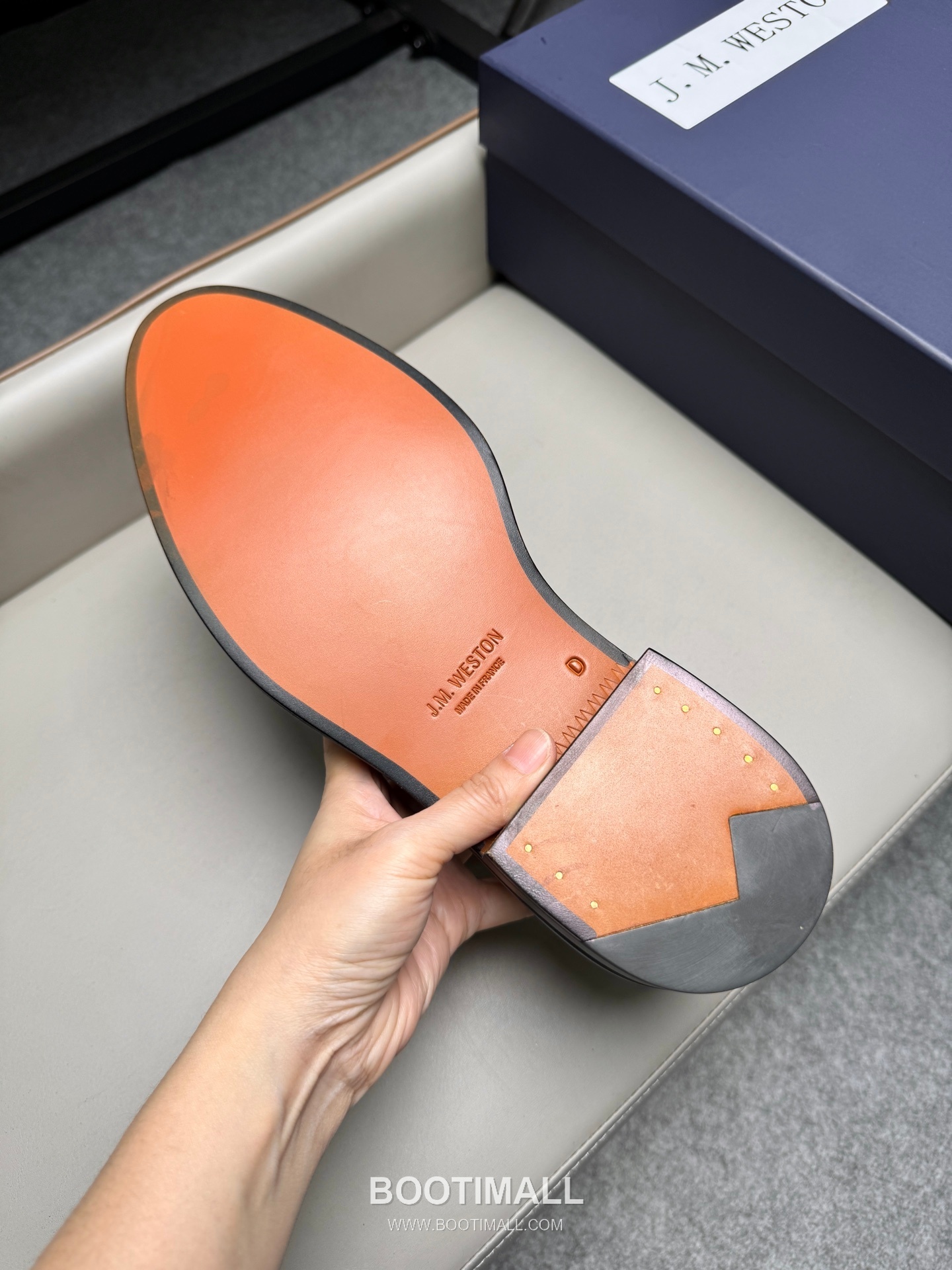 J.M.Weston Classic Calfskin Leather Lace-Up Dress Shoes with Leather Sole Detail 제이엠웨스턴 클래식 카프스킨 레더 레이스업 드레스 슈즈 2.5cm 9