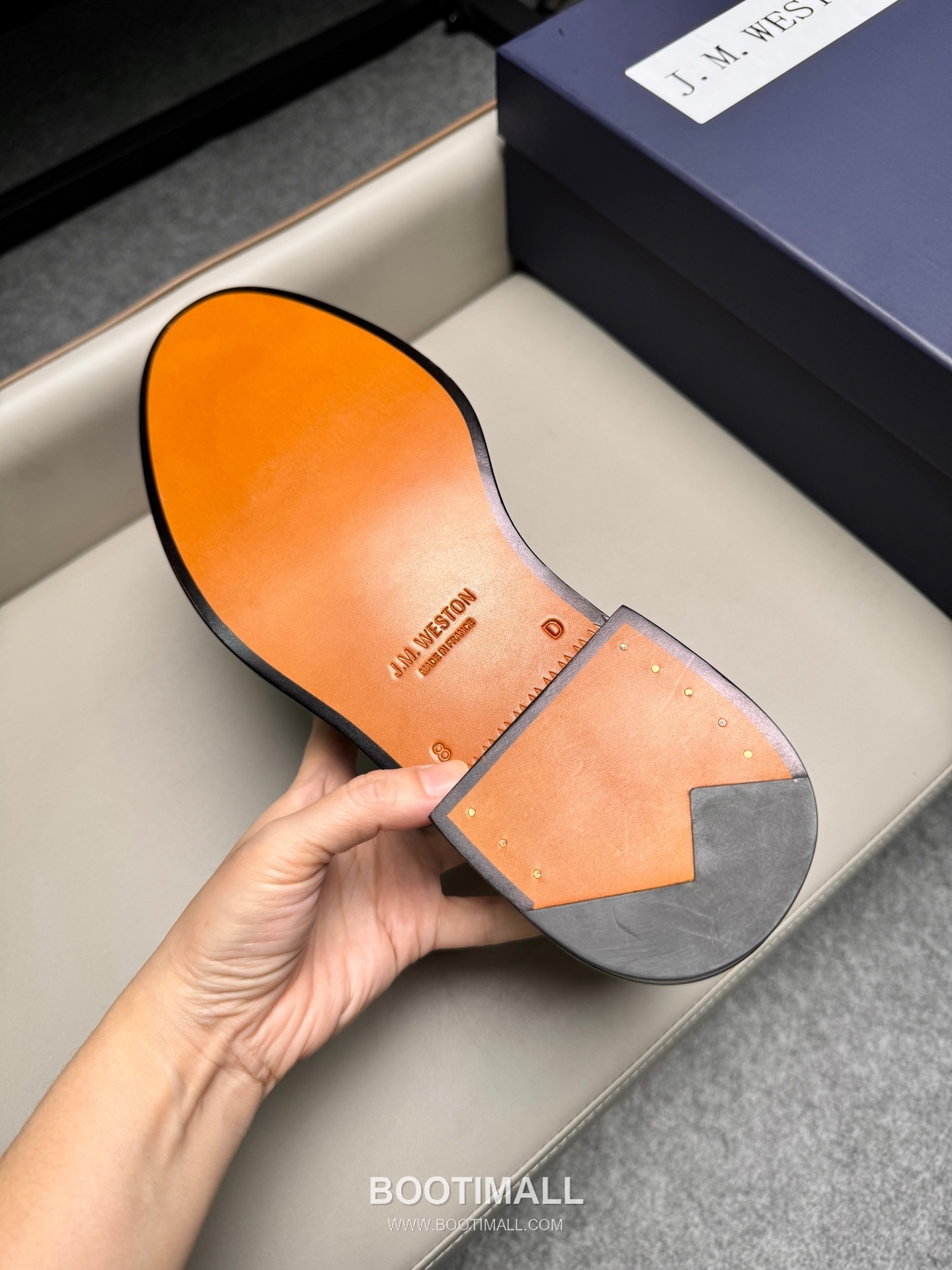 J.M.Weston Classic Calfskin Leather Lace-Up Dress Shoes with Leather Sole Detail 제이엠웨스턴 클래식 카프스킨 레더 레이스업 드레스 슈즈 2.5cm 9