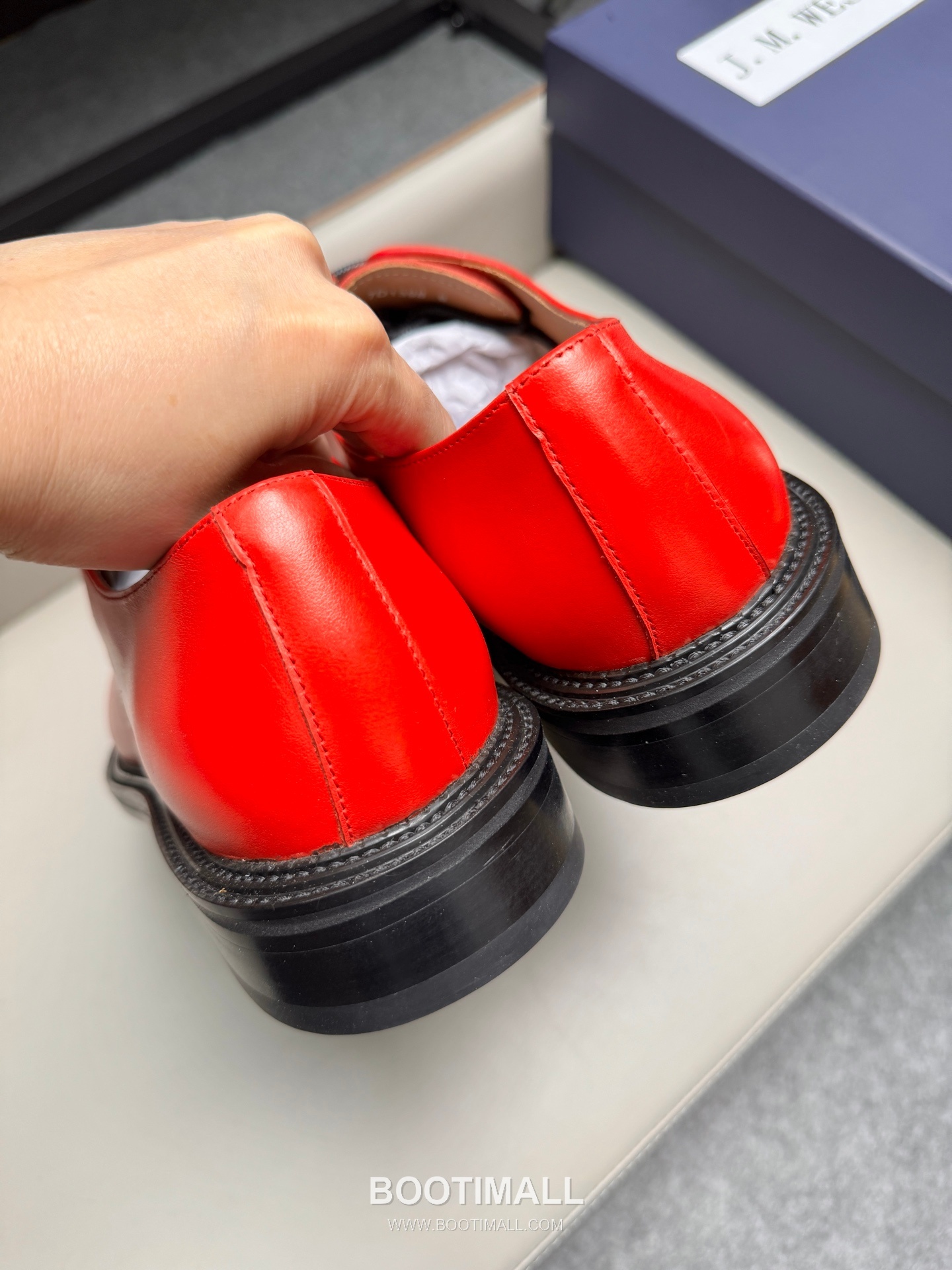 J.M.Weston Classic Calfskin Leather Lace-Up Dress Shoes with Leather Sole Detail 제이엠웨스턴 클래식 카프스킨 레더 레이스업 드레스 슈즈 2.5cm 5