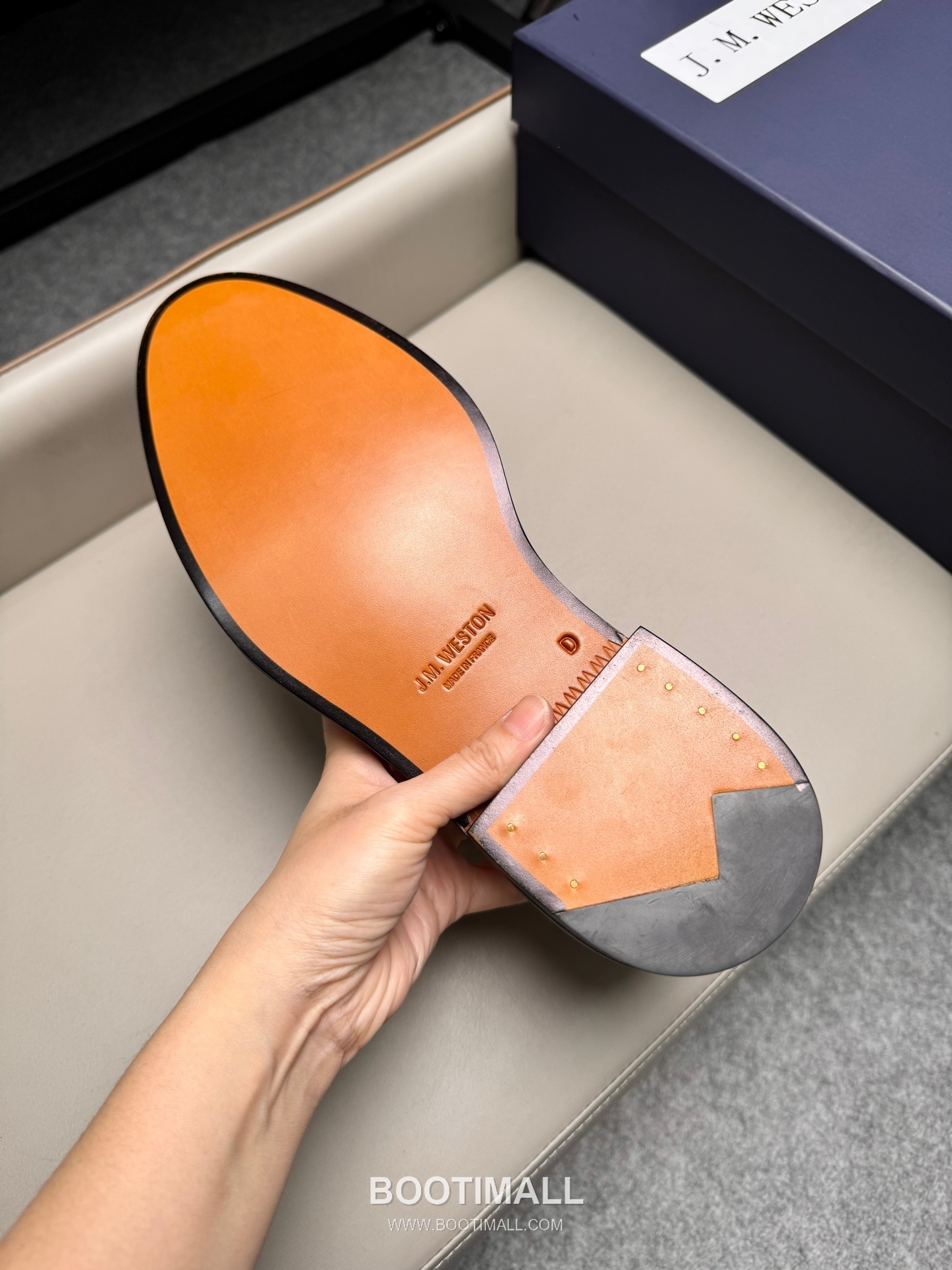 J.M.Weston Classic Calfskin Leather Lace-Up Dress Shoes with Leather Sole Detail 제이엠웨스턴 클래식 카프스킨 레더 레이스업 드레스 슈즈 2.5cm 9