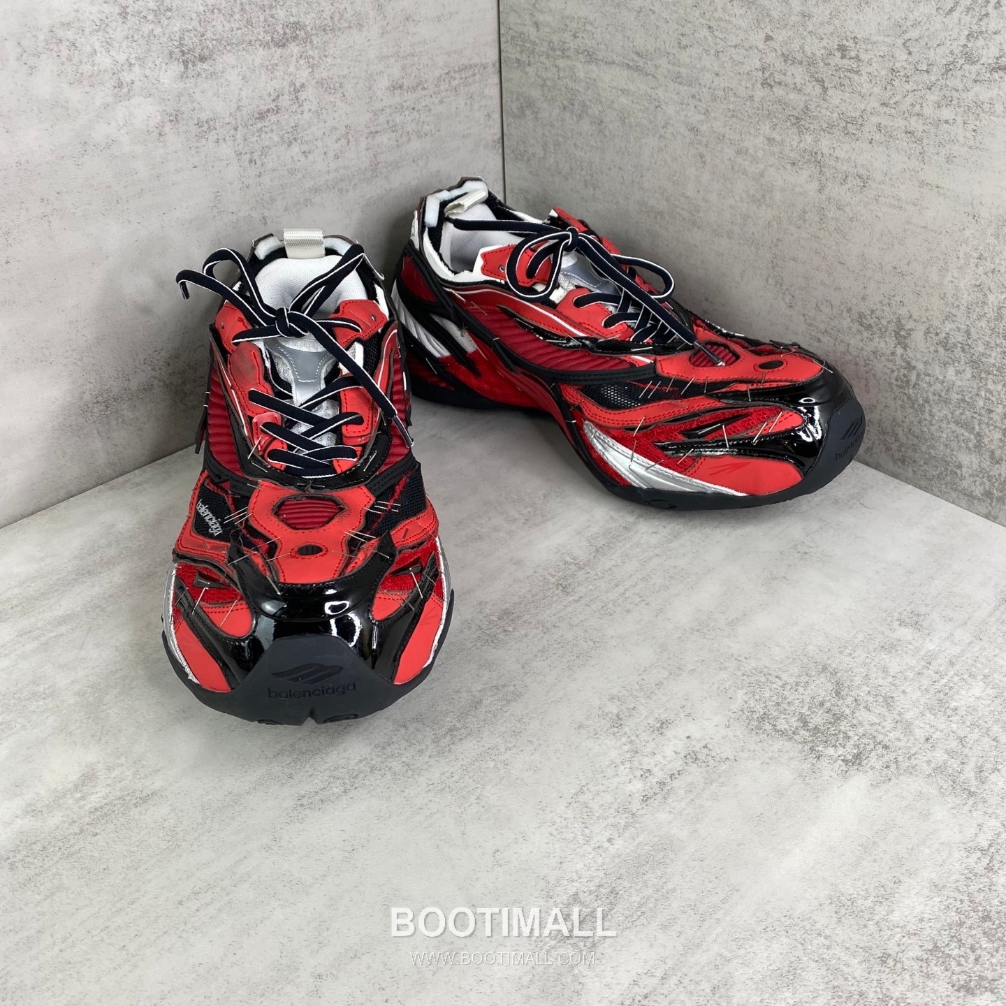 Balenciaga Soleless Mesh Nylon Layered Sneakers with Staple Detail 발렌시아가 솔리스 메쉬 나일론 레이어드 스니커즈 스테이플 디테일 3cm 2