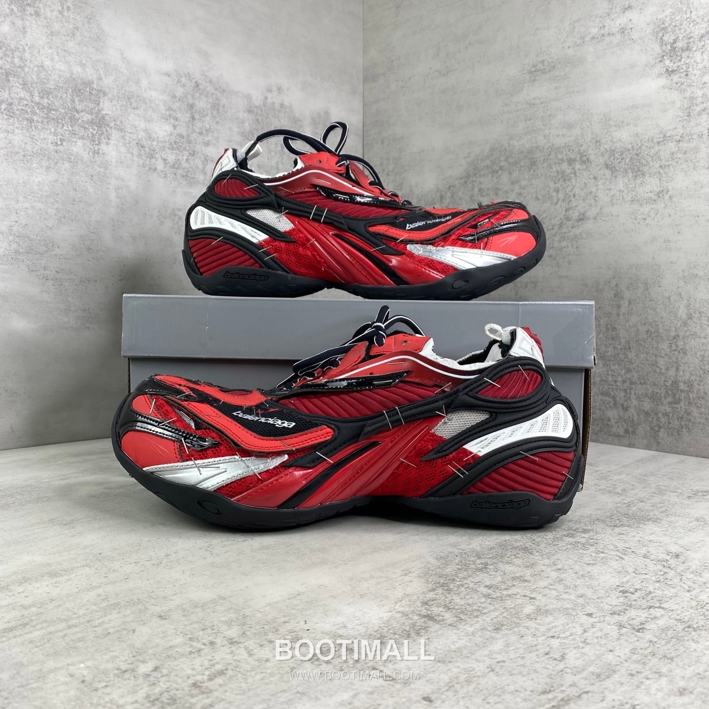 Balenciaga Soleless Mesh Nylon Layered Sneakers with Staple Detail 발렌시아가 솔리스 메쉬 나일론 레이어드 스니커즈 스테이플 디테일 3cm 9