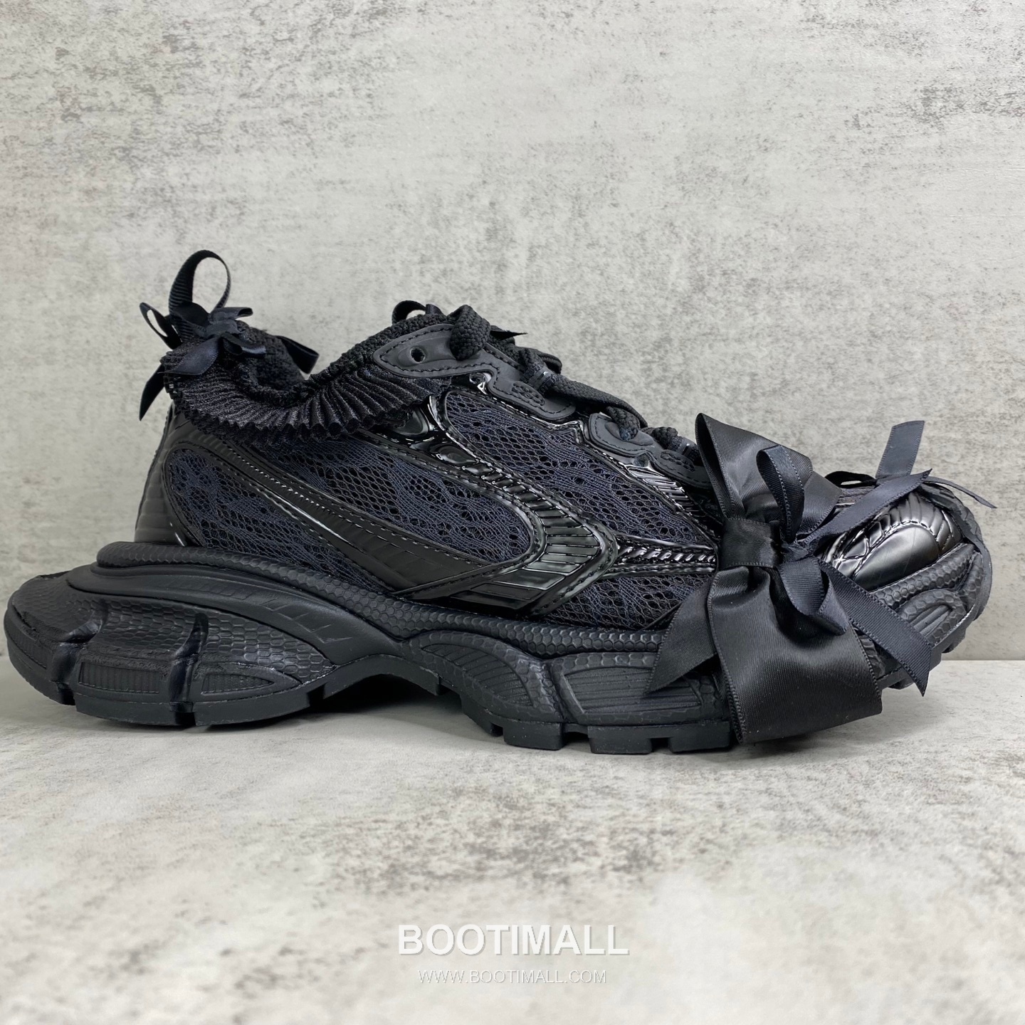 Balenciaga 3XL Denim Mesh Polyurethane Chunky Sneakers with Lace Ribbon Reflective Detail 발렌시아가 3XL 데님 메쉬 폴리우레탄 청키 스니커즈 레이스 리본 리플렉티브 디테일 3cm 6