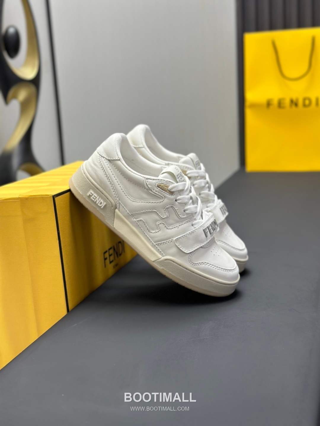 Fendi Match Suede Leather Low Sneakers with FF Stitch Logo Rubber Sole Detail 펜디 매치 스웨이드 레더 로우 스니커즈 FF 스티치 로고 러버솔 디테일 3cm 4