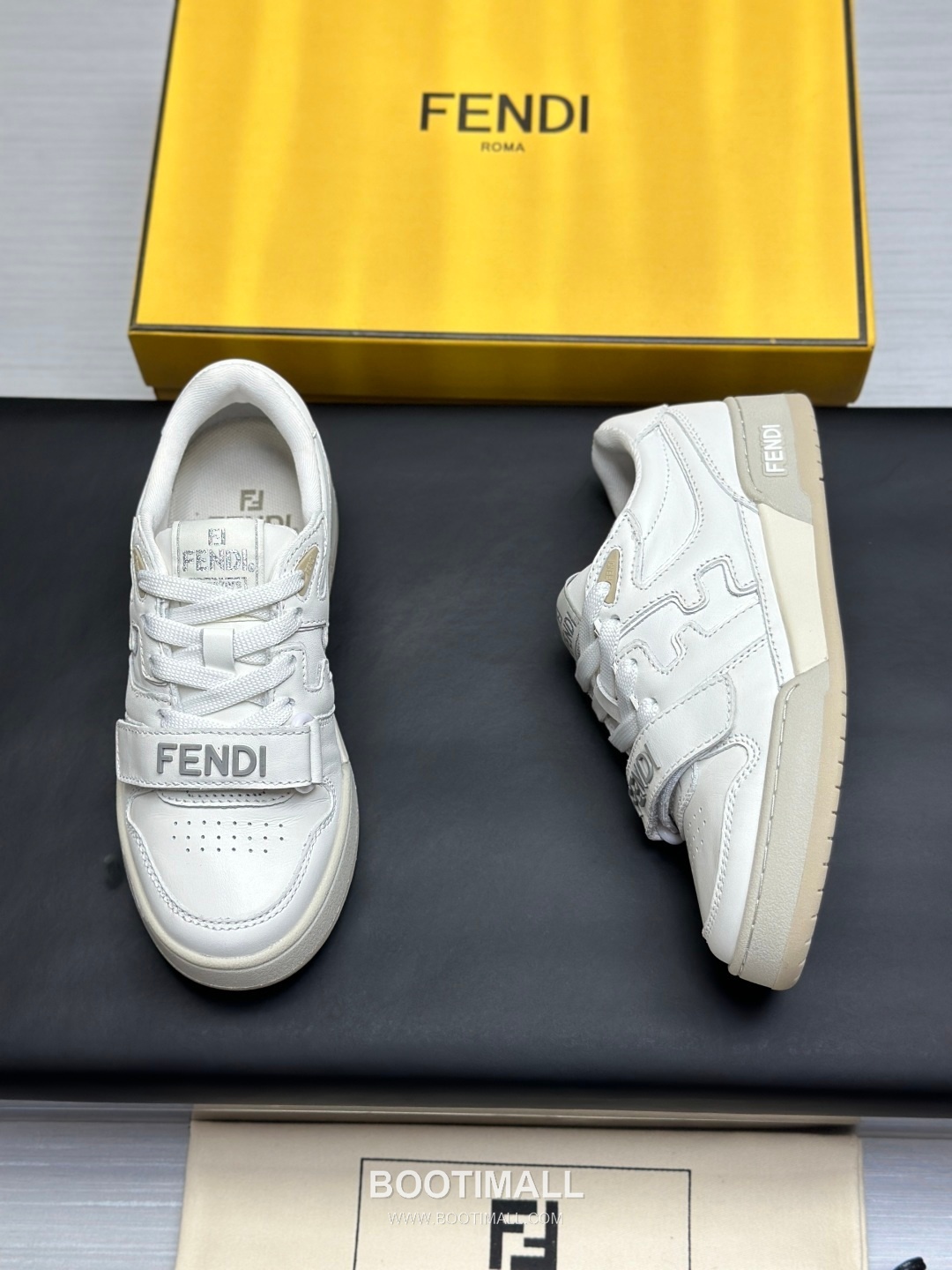 Fendi Match Suede Leather Low Sneakers with FF Stitch Logo Rubber Sole Detail 펜디 매치 스웨이드 레더 로우 스니커즈 FF 스티치 로고 러버솔 디테일 3cm 8