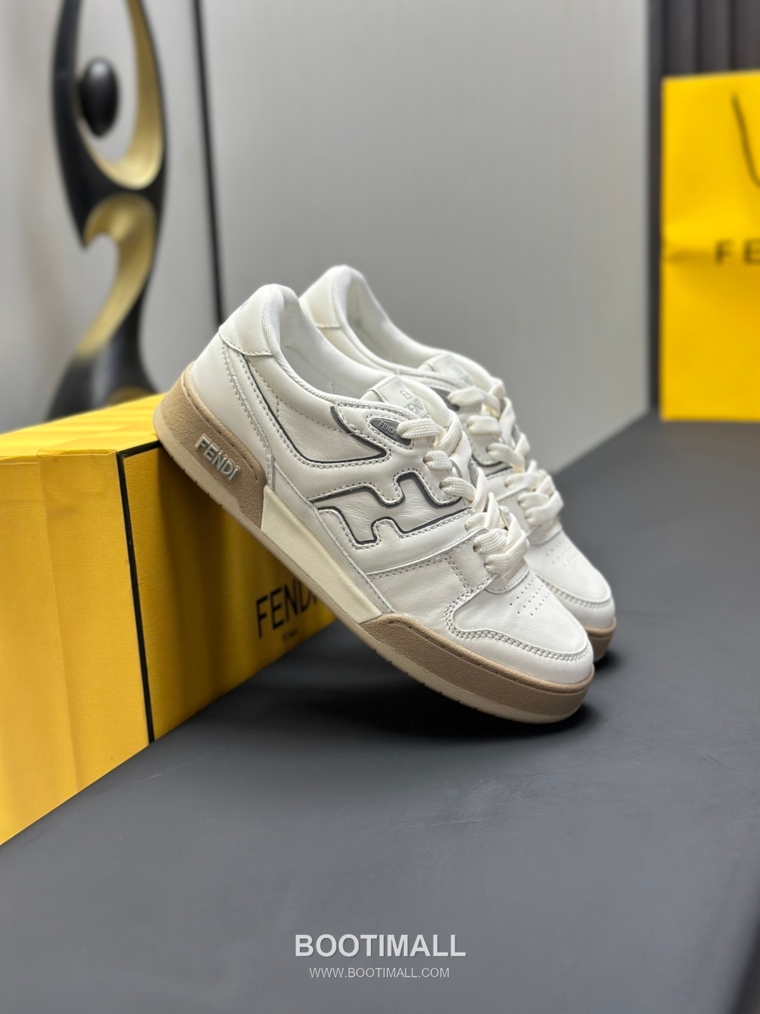 Fendi Match Suede Calfskin Leather Low Sneakers with FF Stitch Logo Embossed Sole Detail 펜디 매치 스웨이드 카프스킨 레더 로우 스니커즈 FF 스티치 로고 엠보싱 솔 디테일 3cm 4