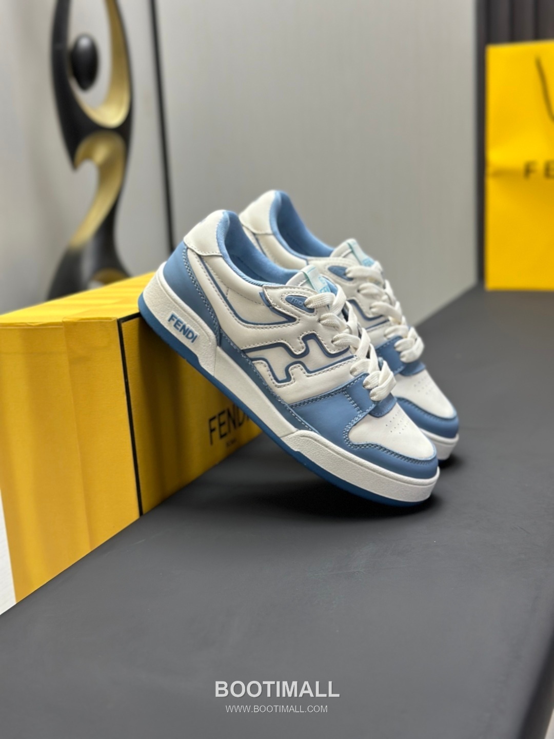 Fendi Match Suede Calfskin Leather Low Sneakers with FF Stitch Logo Embossed Sole Detail 펜디 매치 스웨이드 카프스킨 레더 로우 스니커즈 FF 스티치 로고 엠보싱 솔 디테일 3cm 4