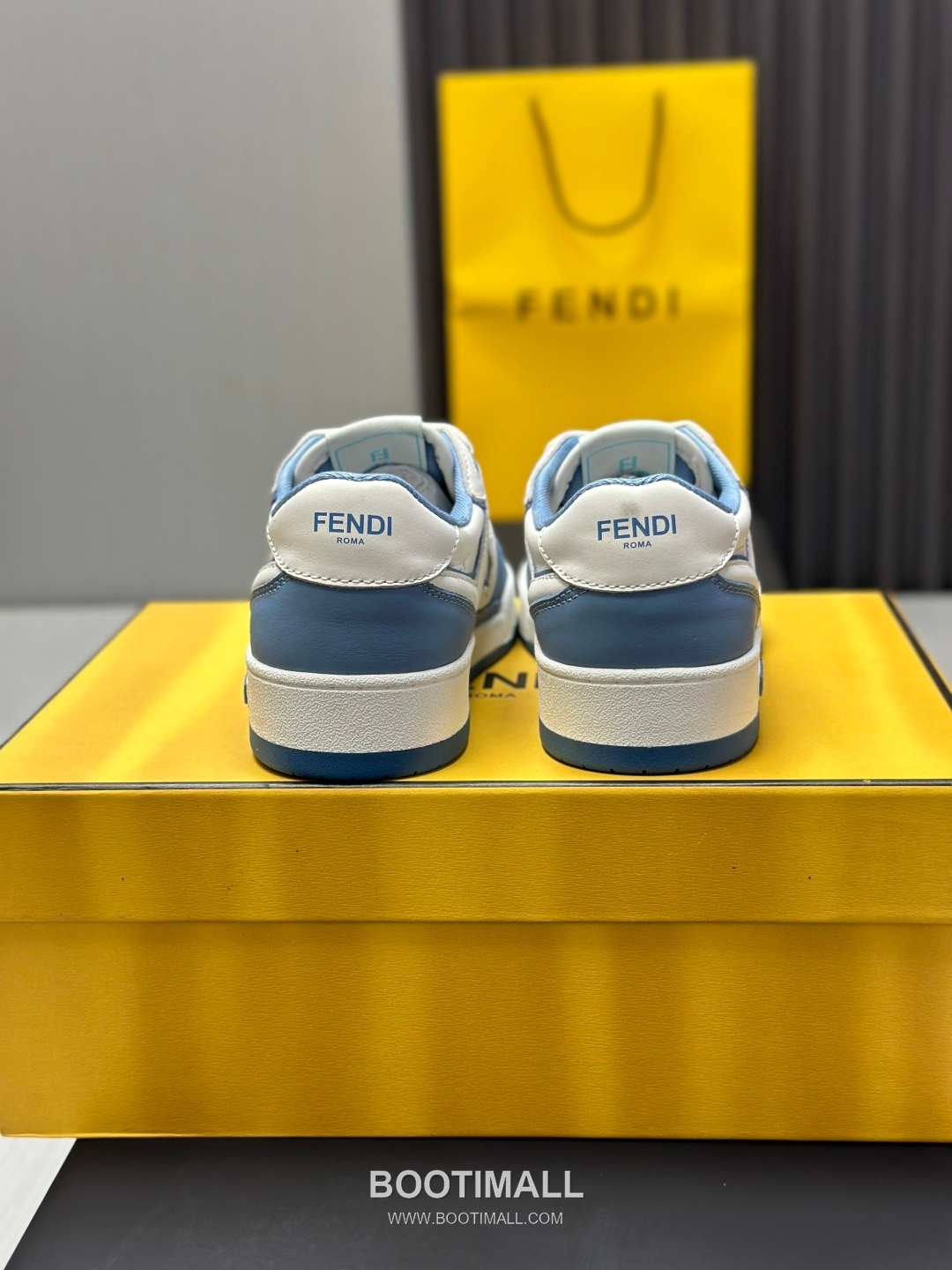 Fendi Match Suede Calfskin Leather Low Sneakers with FF Stitch Logo Embossed Sole Detail 펜디 매치 스웨이드 카프스킨 레더 로우 스니커즈 FF 스티치 로고 엠보싱 솔 디테일 3cm 6