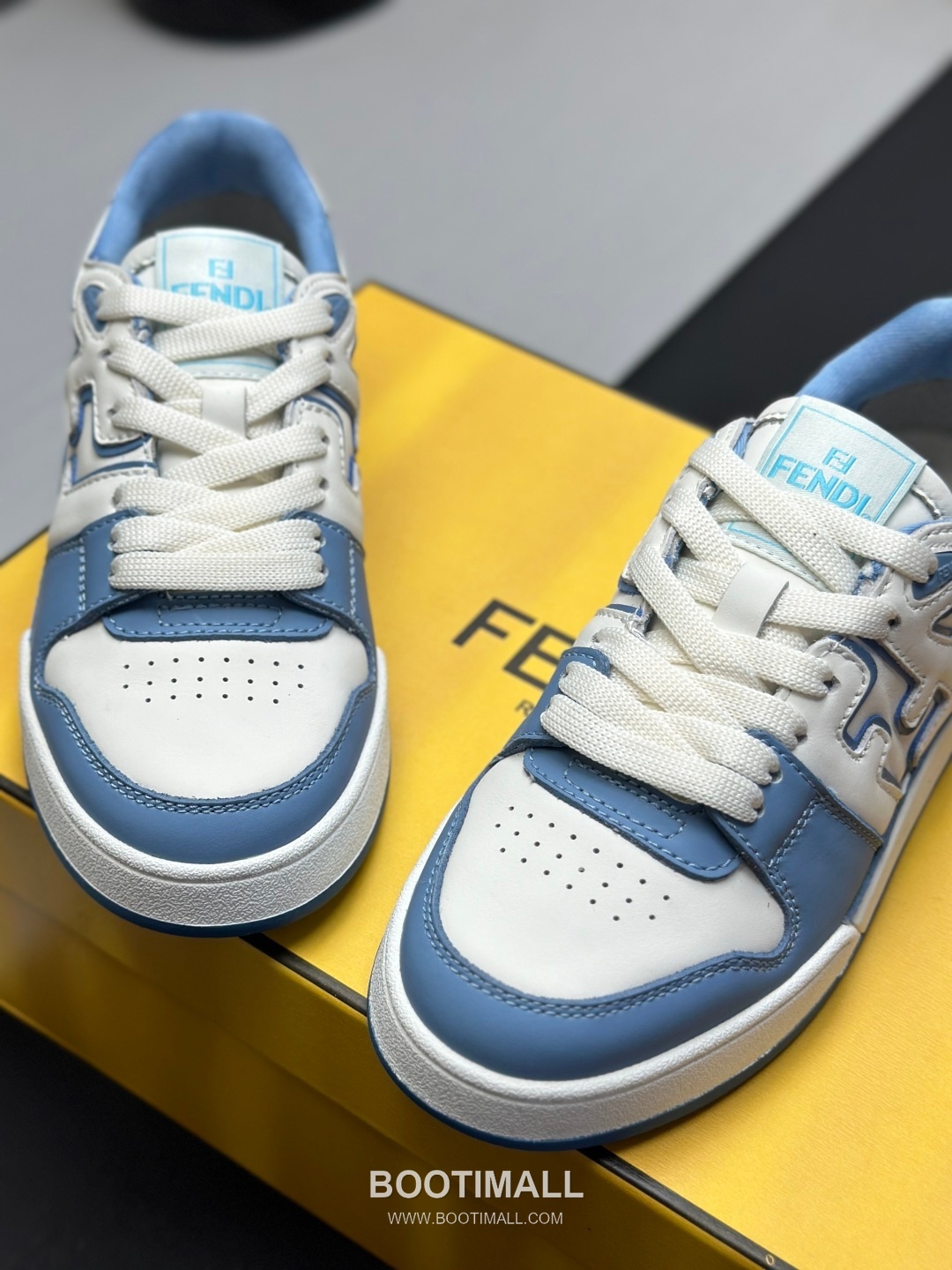 Fendi Match Suede Calfskin Leather Low Sneakers with FF Stitch Logo Embossed Sole Detail 펜디 매치 스웨이드 카프스킨 레더 로우 스니커즈 FF 스티치 로고 엠보싱 솔 디테일 3cm 7