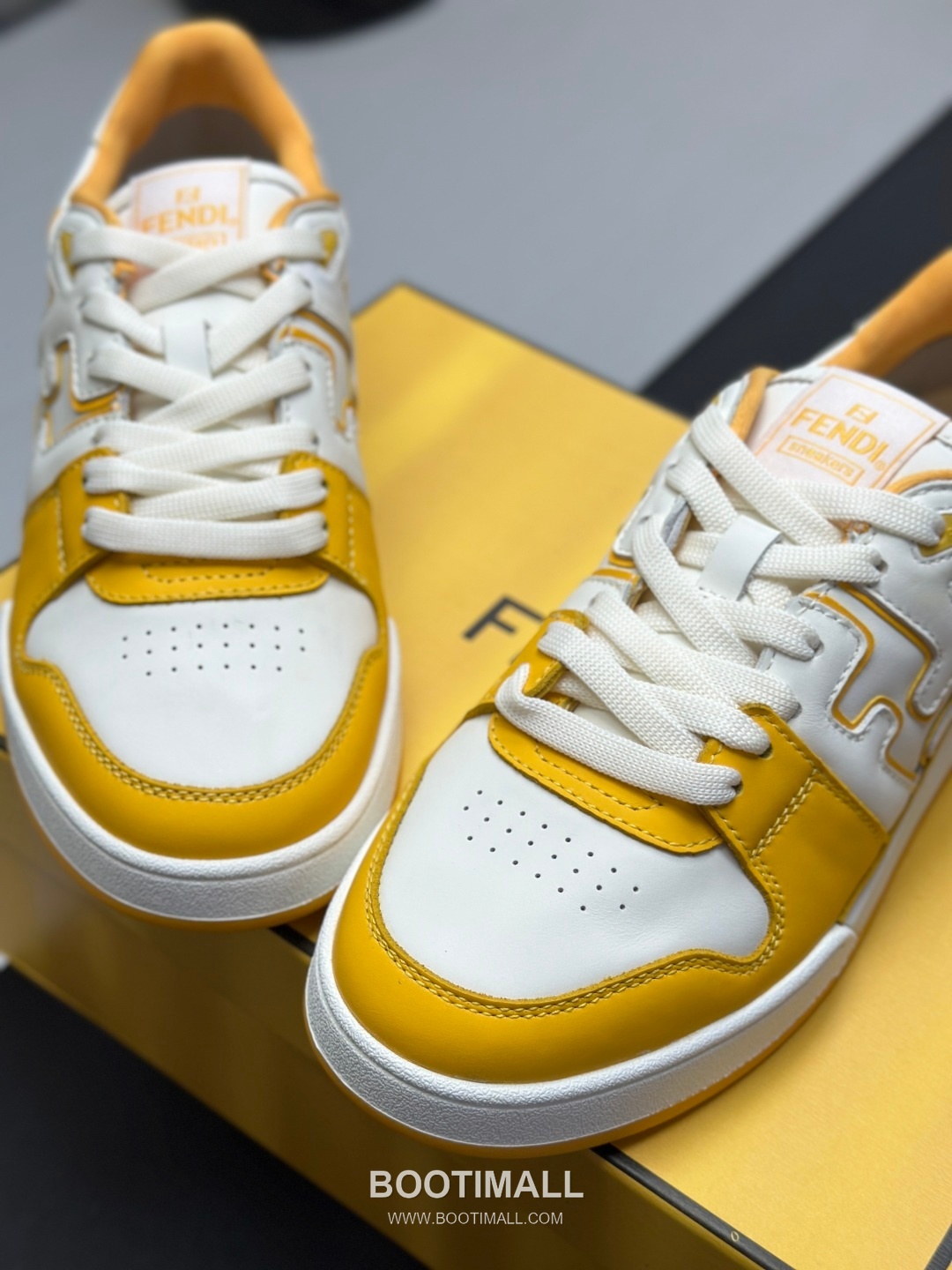 Fendi Match Suede Calfskin Leather Low Sneakers with FF Stitch Logo Embossed Sole Detail 펜디 매치 스웨이드 카프스킨 레더 로우 스니커즈 FF 스티치 로고 엠보싱 솔 디테일 3cm 5