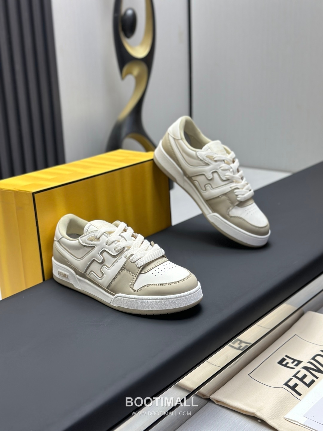 Fendi Match Suede Calfskin Leather Low Sneakers with FF Stitch Logo Embossed Sole Detail 펜디 매치 스웨이드 카프스킨 레더 로우 스니커즈 FF 스티치 로고 엠보싱 솔 디테일 3cm 3