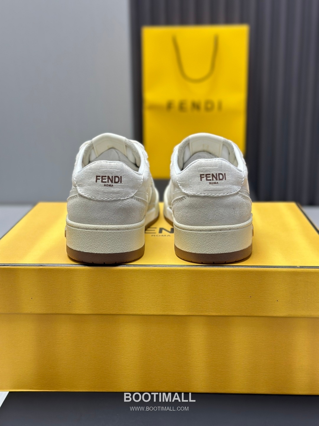 Fendi Match Suede Calfskin Leather Low Sneakers with FF Stitch Logo Embossed Sole Detail 펜디 매치 스웨이드 카프스킨 레더 로우 스니커즈 FF 스티치 로고 엠보싱 솔 디테일 3cm 5