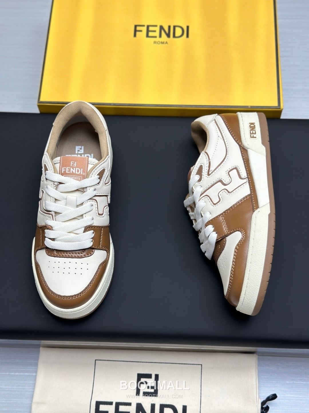Fendi Match Suede Calfskin Leather Low Sneakers with FF Stitch Logo Embossed Sole Detail 펜디 매치 스웨이드 카프스킨 레더 로우 스니커즈 FF 스티치 로고 엠보싱 솔 디테일 3cm 8