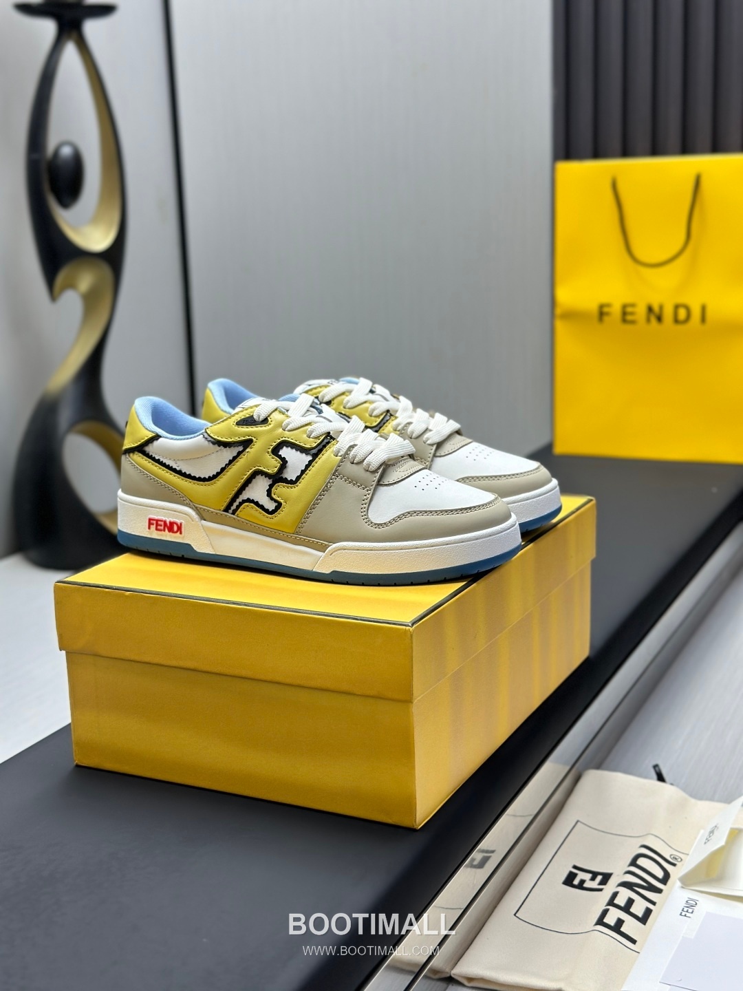 Fendi Match Suede Calfskin Leather Low Sneakers with FF Stitch Logo Embossed Sole Detail 펜디 매치 스웨이드 카프스킨 레더 로우 스니커즈 FF 스티치 로고 엠보싱 솔 디테일 3cm 2