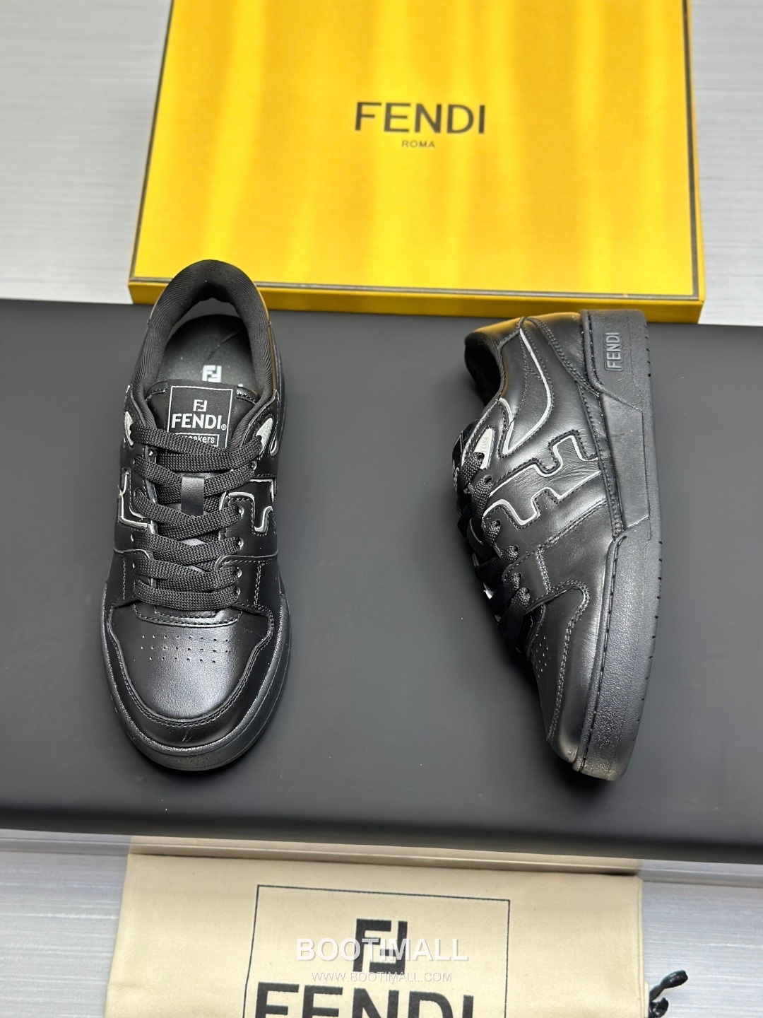 Fendi Match Suede Calfskin Leather Low Sneakers with FF Stitch Logo Embossed Sole Detail 펜디 매치 스웨이드 카프스킨 레더 로우 스니커즈 FF 스티치 로고 엠보싱 솔 디테일 3cm 8