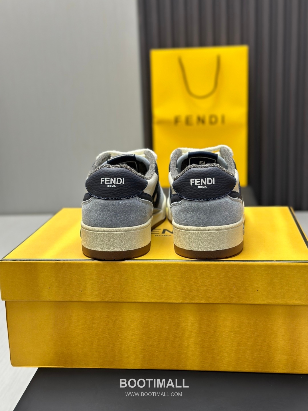 Fendi Match Suede Calfskin Leather Low Sneakers with FF Stitch Logo Embossed Sole Detail 펜디 매치 스웨이드 카프스킨 레더 로우 스니커즈 FF 스티치 로고 엠보싱 솔 디테일 3cm 7