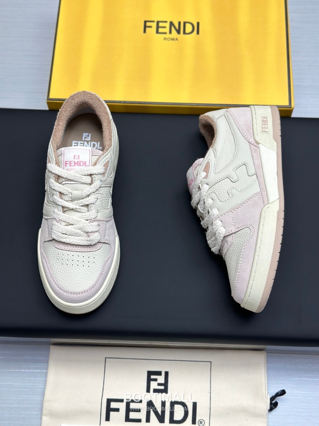 Fendi Match Suede Calfskin Leather Low Sneakers with FF Stitch Logo Embossed Sole Detail 펜디 매치 스웨이드 카프스킨 레더 로우 스니커즈 FF 스티치 로고 엠보싱 솔 디테일 3cm 8