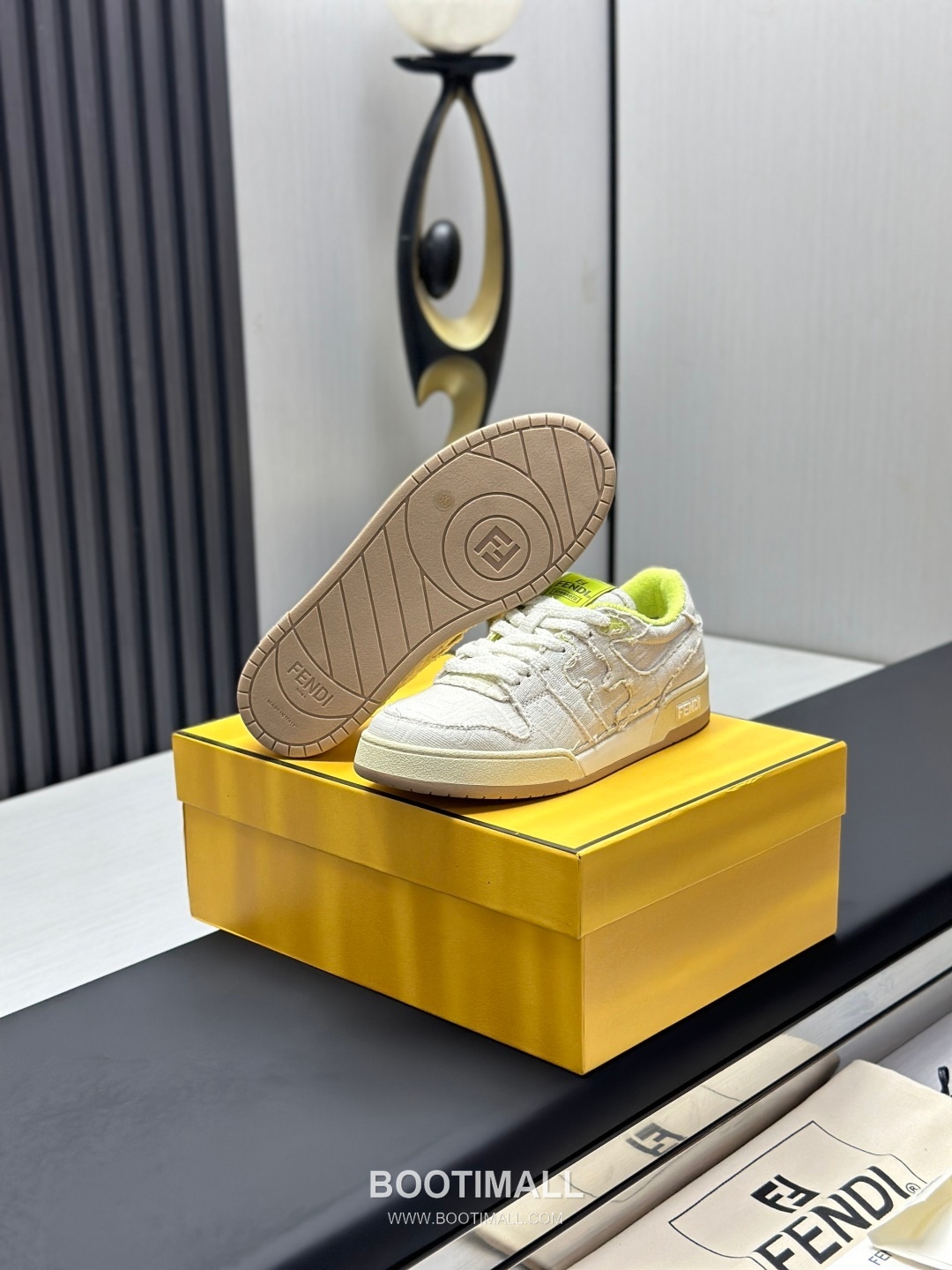 Fendi Match Suede Calfskin Leather Low Sneakers with FF Stitch Logo Rubber Sole Detail 펜디 매치 스웨이드 카프스킨 레더 로우 스니커즈 FF 스티치 로고 러버솔 디테일 3cm 7