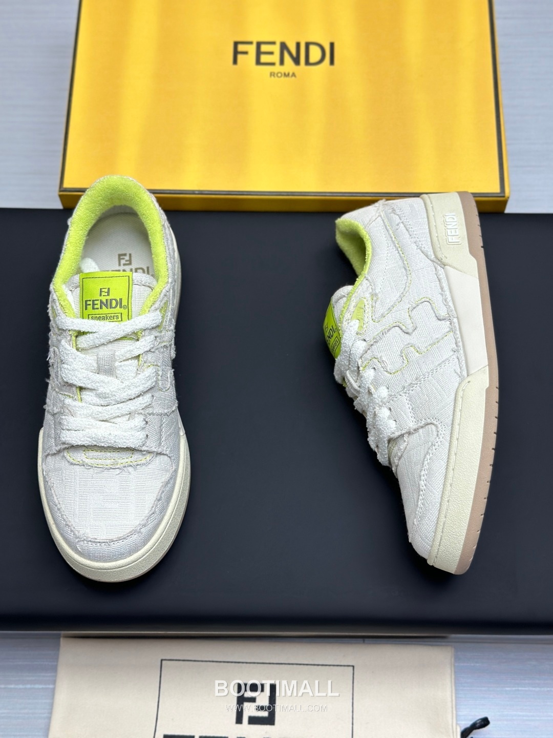 Fendi Match Suede Calfskin Leather Low Sneakers with FF Stitch Logo Rubber Sole Detail 펜디 매치 스웨이드 카프스킨 레더 로우 스니커즈 FF 스티치 로고 러버솔 디테일 3cm 8