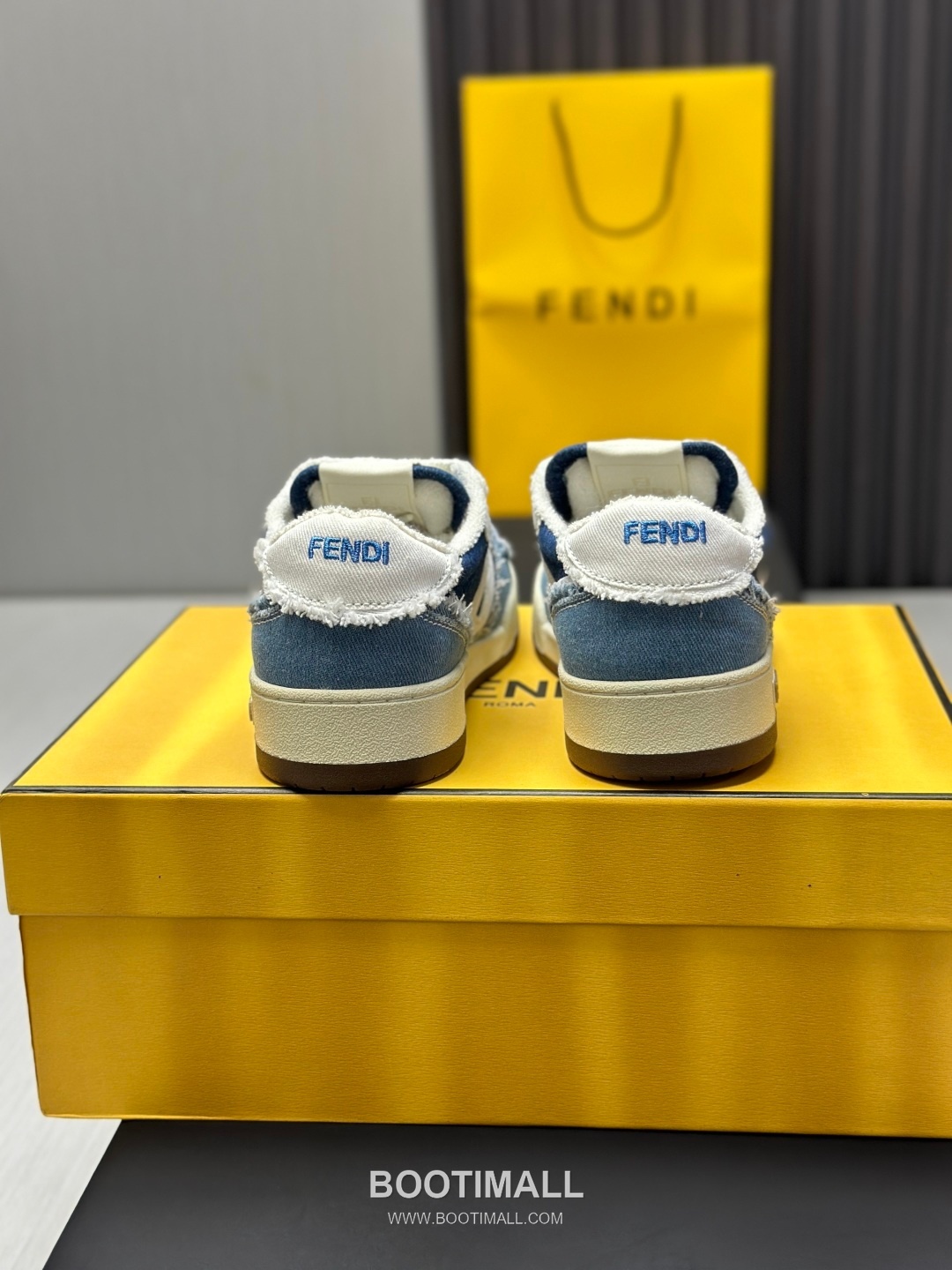 Fendi Match Suede Calfskin Leather Low Sneakers with FF Stitch Logo Rubber Sole Detail 펜디 매치 스웨이드 카프스킨 레더 로우 스니커즈 FF 스티치 로고 러버솔 디테일 3cm 6