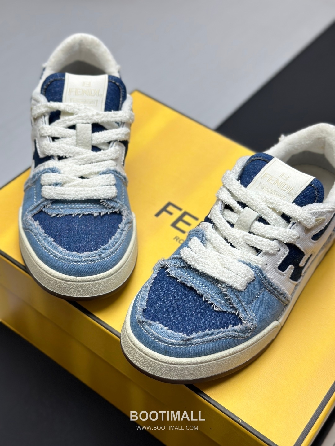 Fendi Match Suede Calfskin Leather Low Sneakers with FF Stitch Logo Rubber Sole Detail 펜디 매치 스웨이드 카프스킨 레더 로우 스니커즈 FF 스티치 로고 러버솔 디테일 3cm 7