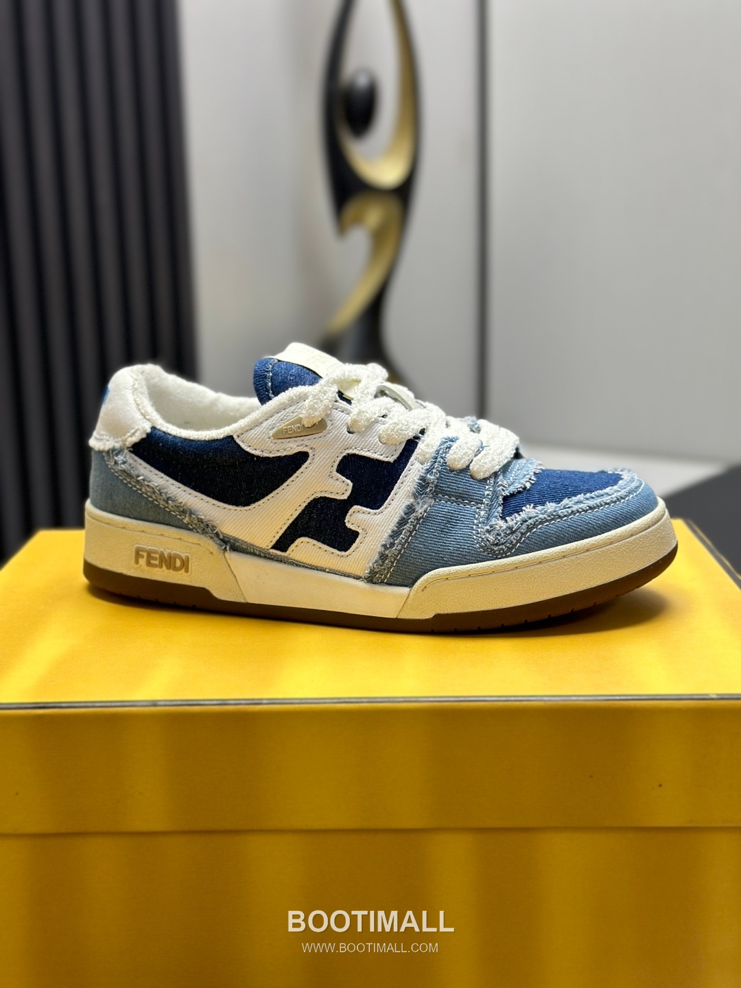 Fendi Match Suede Calfskin Leather Low Sneakers with FF Stitch Logo Rubber Sole Detail 펜디 매치 스웨이드 카프스킨 레더 로우 스니커즈 FF 스티치 로고 러버솔 디테일 3cm 9