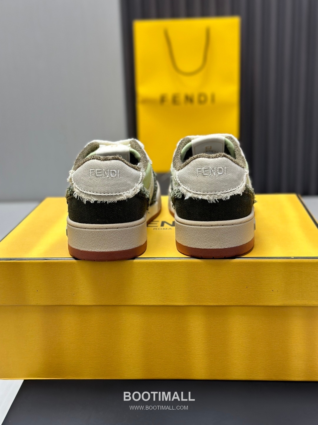 Fendi Match Suede Calfskin Leather Low Sneakers with FF Stitch Logo Rubber Sole Detail 펜디 매치 스웨이드 카프스킨 레더 로우 스니커즈 FF 스티치 로고 러버솔 디테일 3cm 7