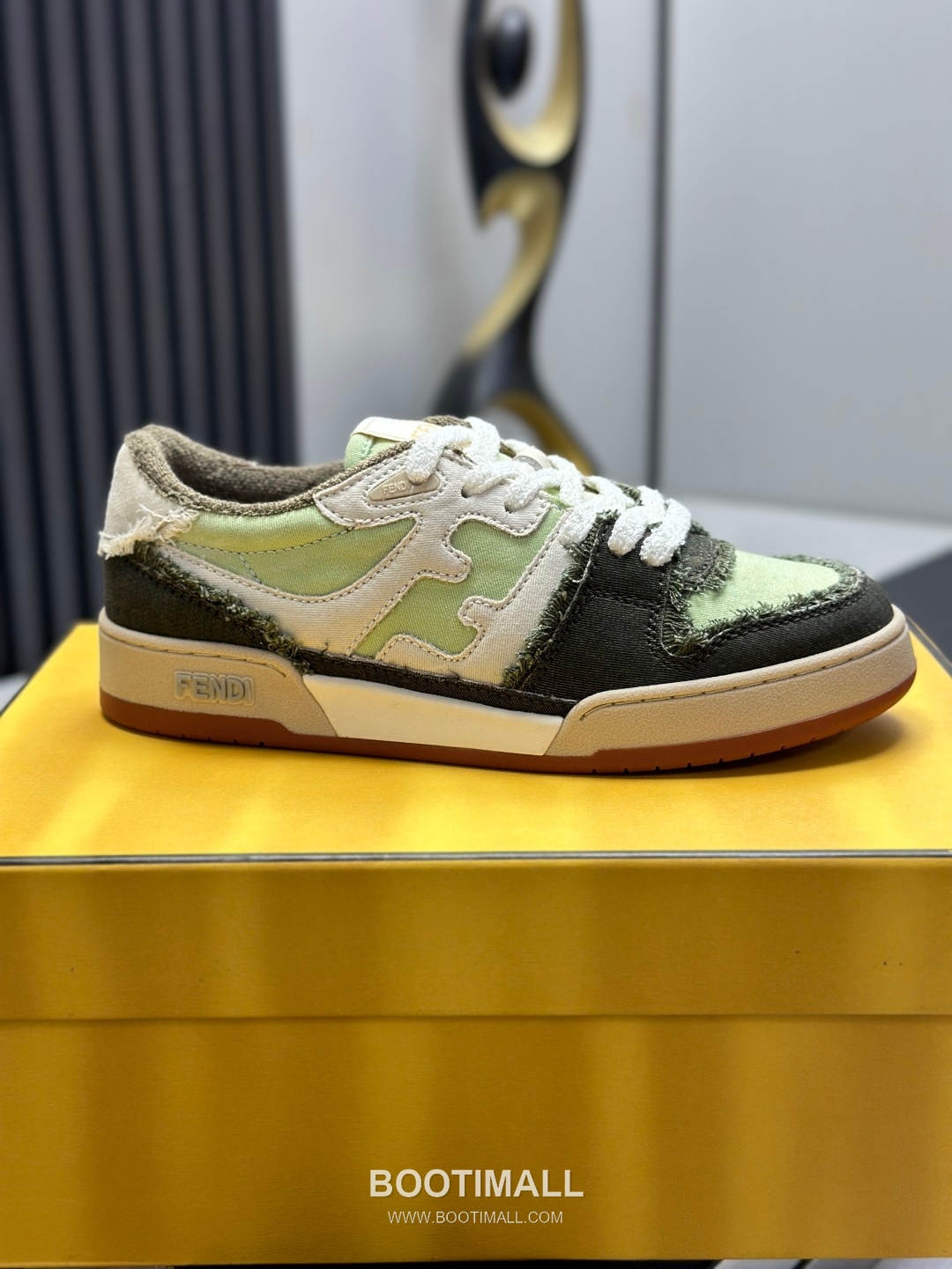 Fendi Match Suede Calfskin Leather Low Sneakers with FF Stitch Logo Rubber Sole Detail 펜디 매치 스웨이드 카프스킨 레더 로우 스니커즈 FF 스티치 로고 러버솔 디테일 3cm 9