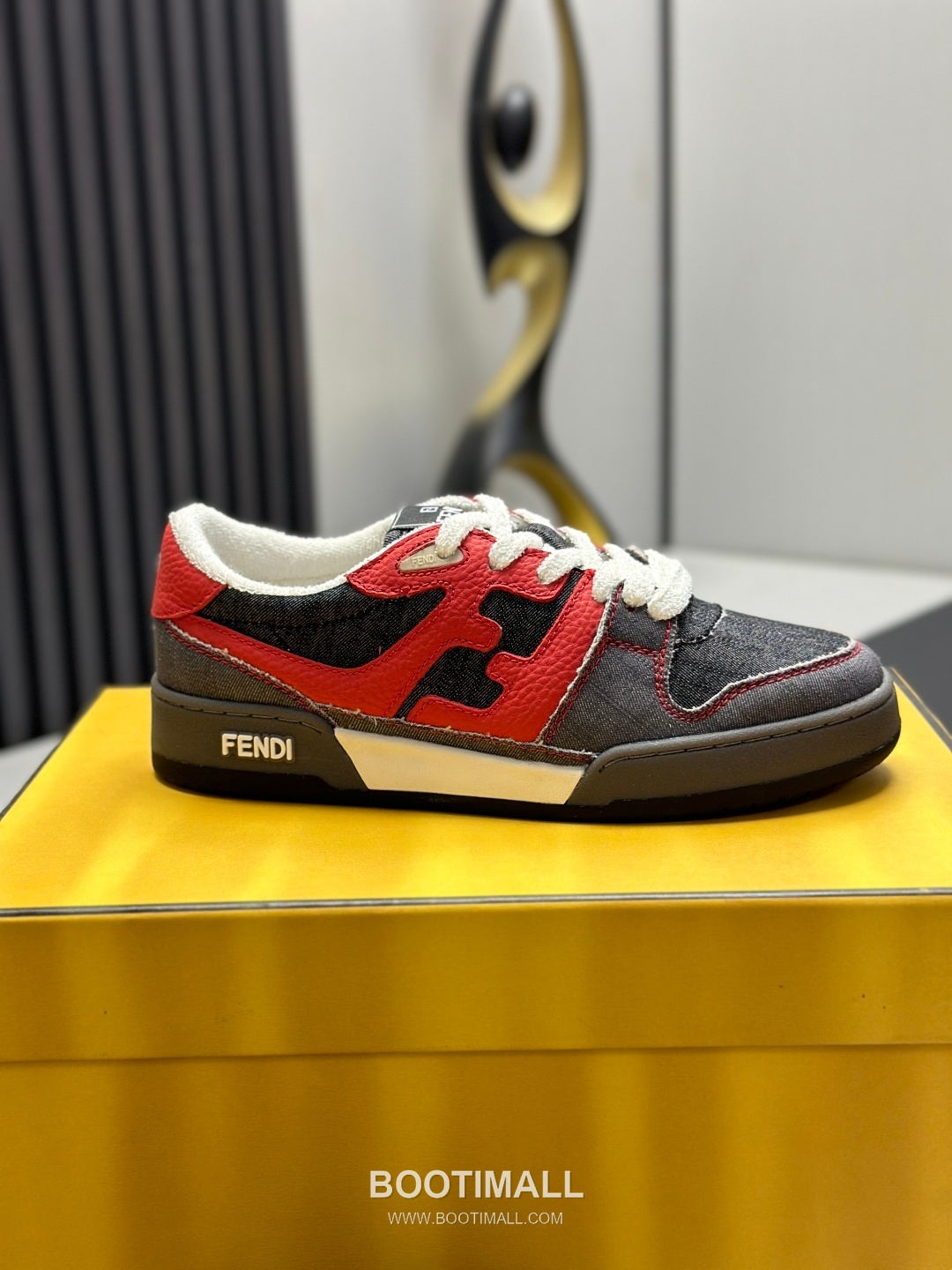 Fendi Match Suede Calfskin Leather Low Sneakers with FF Stitch Logo Rubber Sole Detail 펜디 매치 스웨이드 카프스킨 레더 로우 스니커즈 FF 스티치 로고 러버솔 디테일 3cm 9