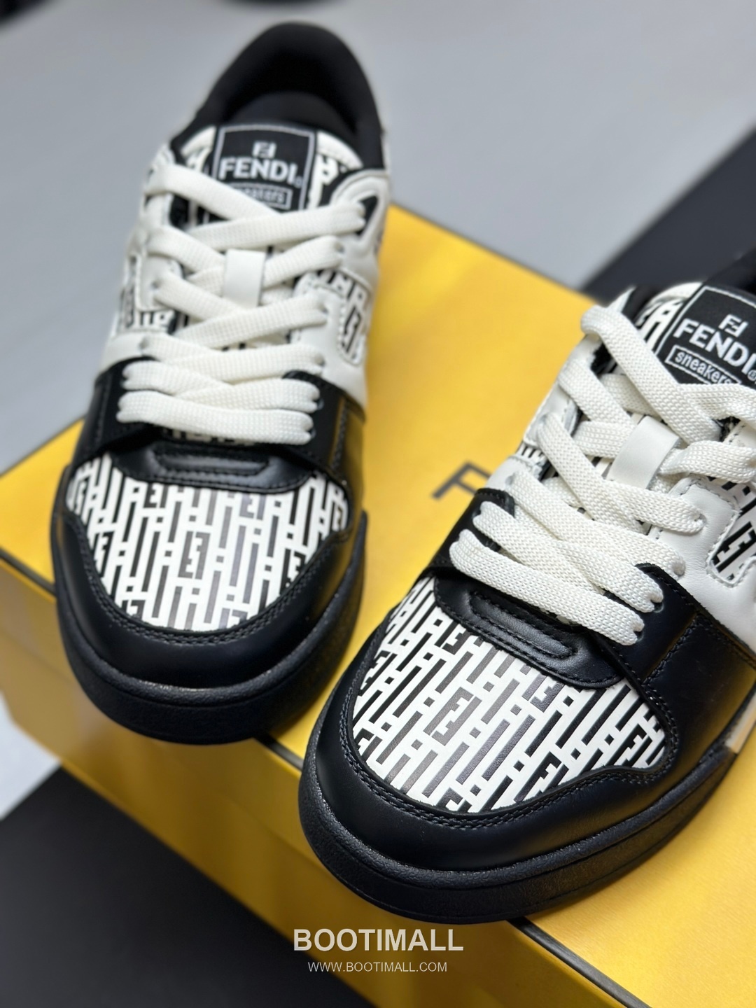 Fendi Match Suede Calfskin Leather Low Sneakers with FF Stitch Logo Rubber Sole Detail 펜디 매치 스웨이드 카프스킨 레더 로우 스니커즈 FF 스티치 로고 러버솔 디테일 3cm 6