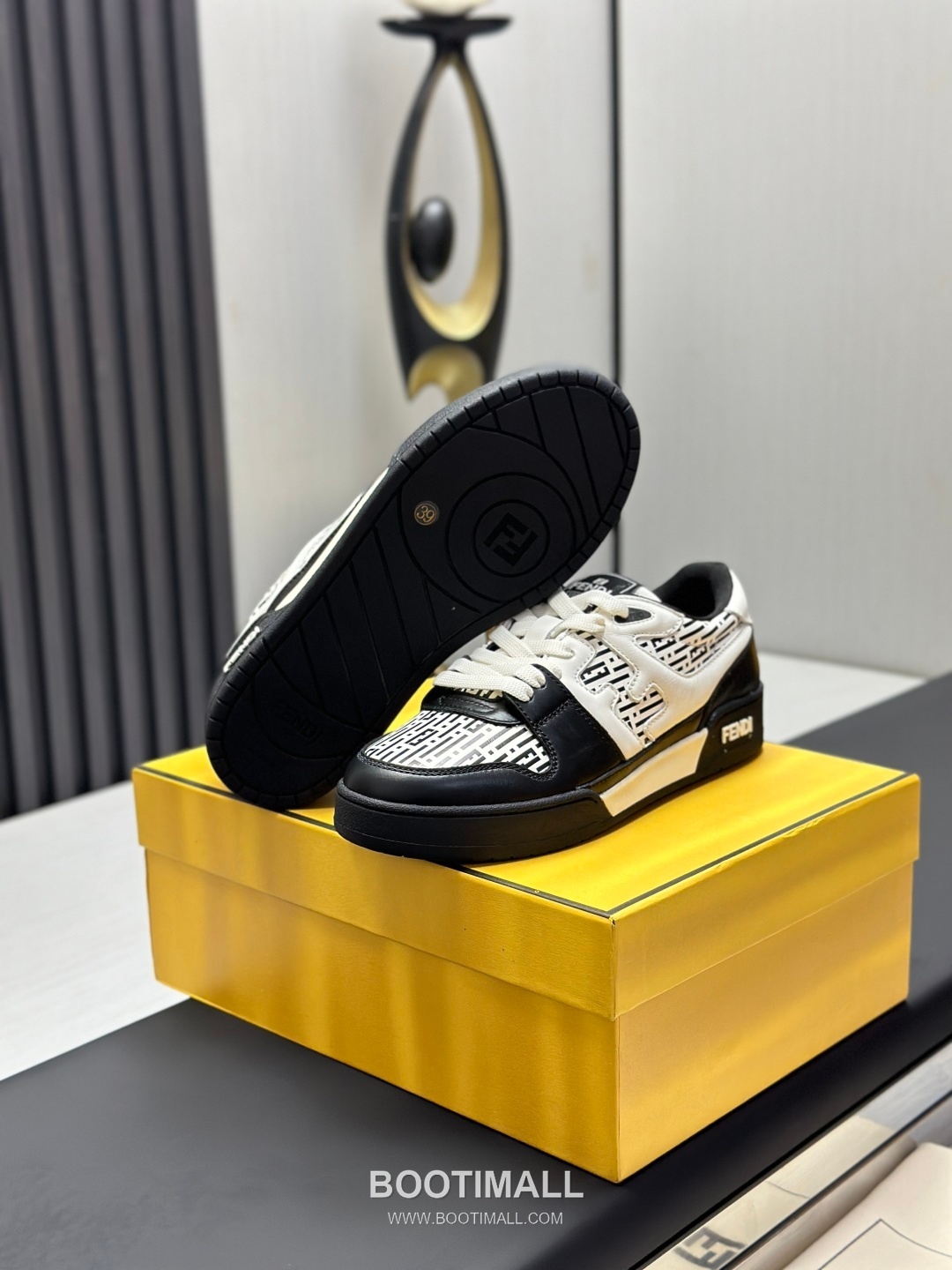 Fendi Match Suede Calfskin Leather Low Sneakers with FF Stitch Logo Rubber Sole Detail 펜디 매치 스웨이드 카프스킨 레더 로우 스니커즈 FF 스티치 로고 러버솔 디테일 3cm 7