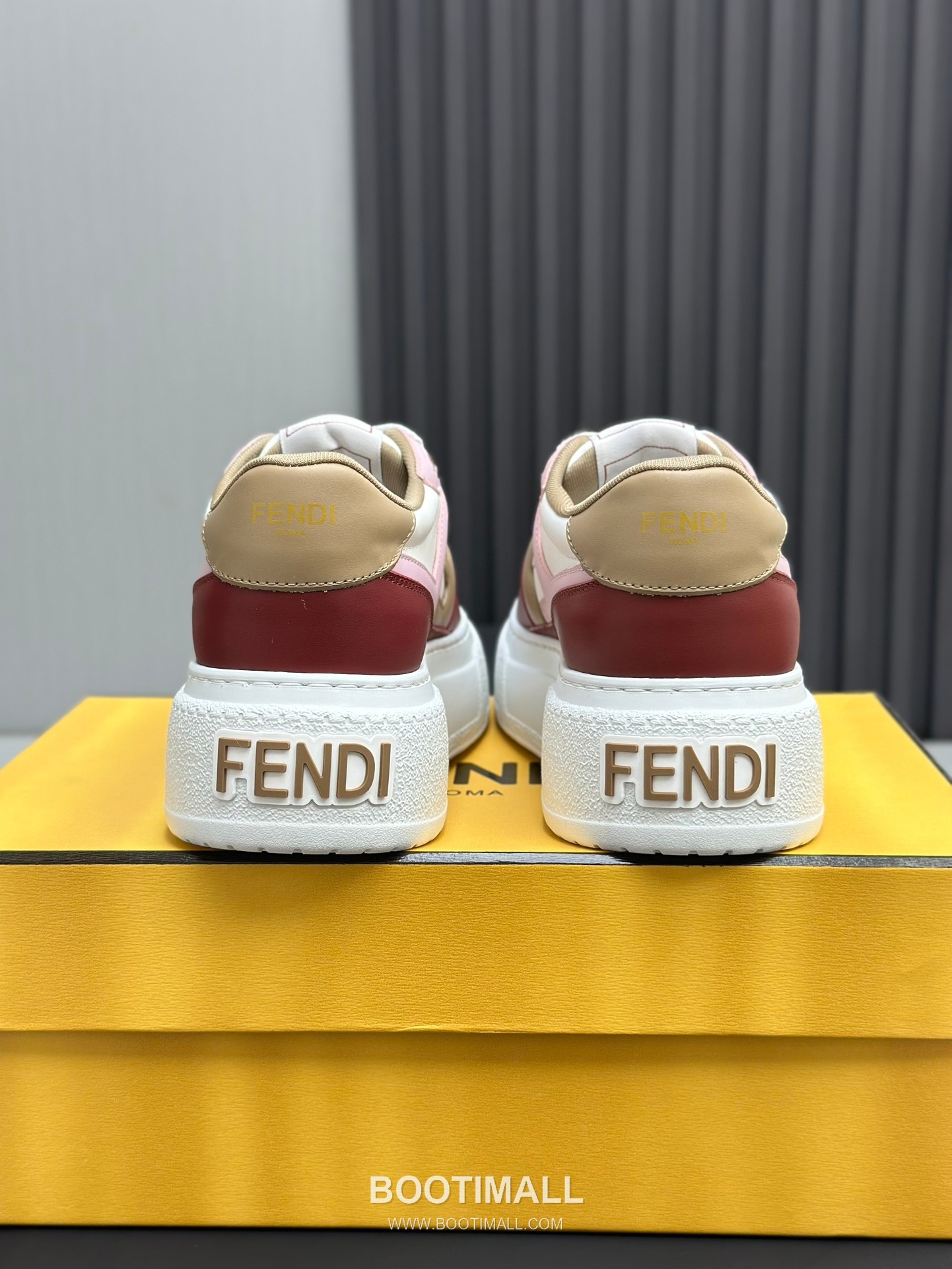 Fendi Match Suede Calfskin Platform Low Sneakers with FF Raised Logo Detail 펜디 매치 스웨이드 카프스킨 플랫폼 로우 스니커즈 FF 돌출 로고 디테일 5cm 7