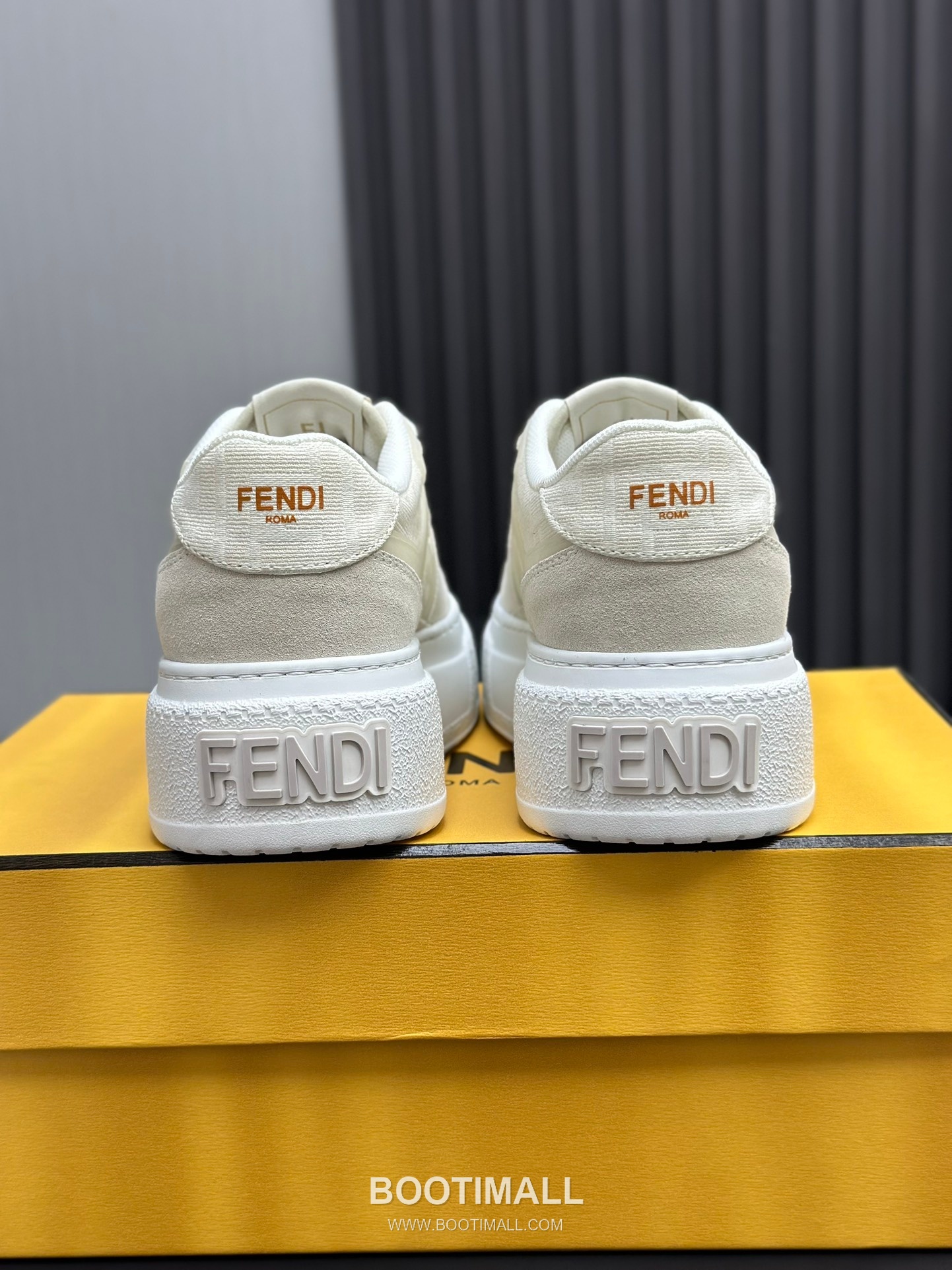 Fendi Match Suede Calfskin Platform Low Sneakers with FF Raised Logo Detail 펜디 매치 스웨이드 카프스킨 플랫폼 로우 스니커즈 FF 돌출 로고 디테일 5cm 8