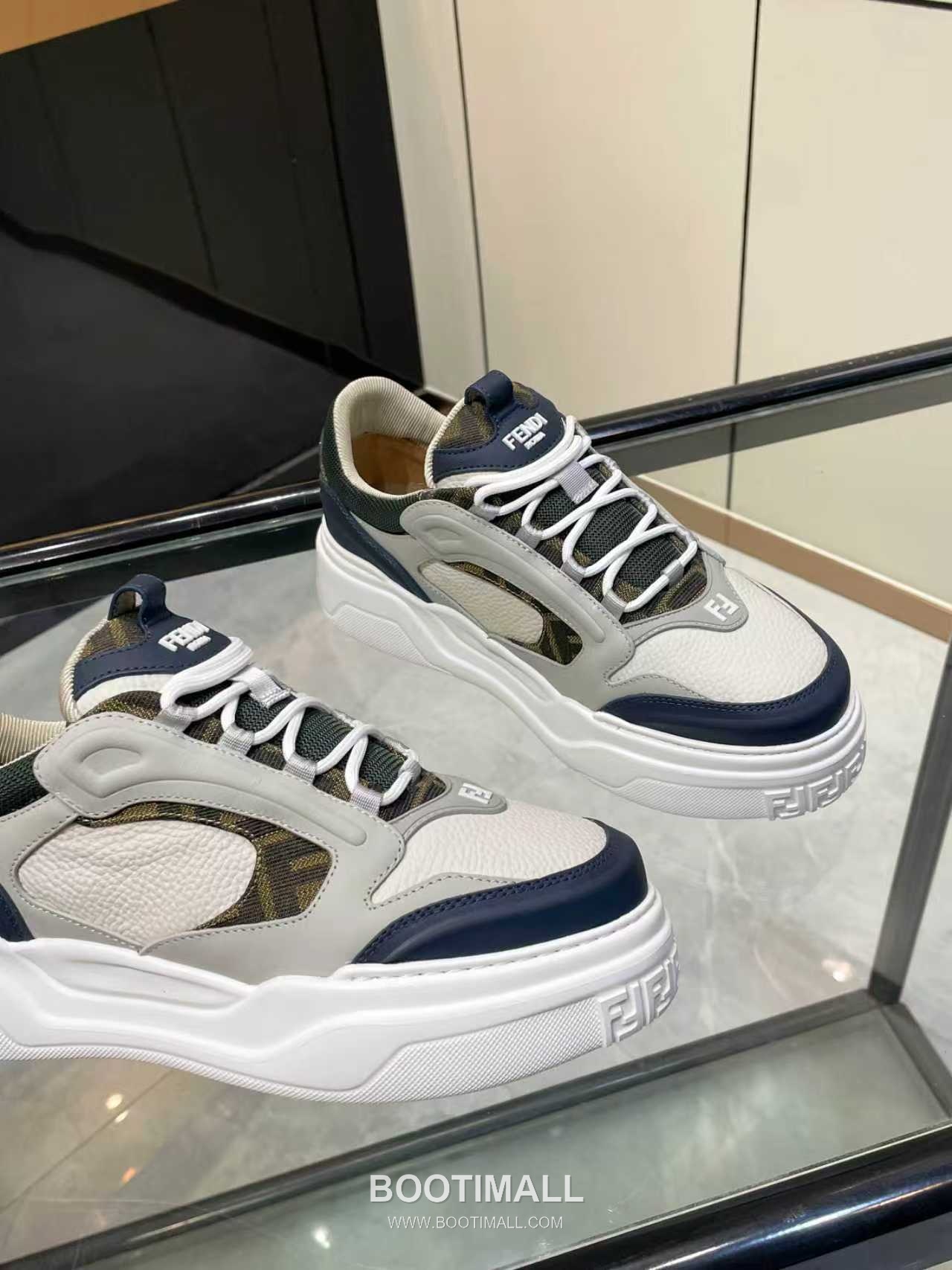 Fendi Force Full Grain Leather Platform Low Sneakers with FF Jacquard Logo Detail 펜디 포스 풀그레인 레더 플랫폼 로우 스니커즈 FF 자카드 로고 디테일 5cm 8