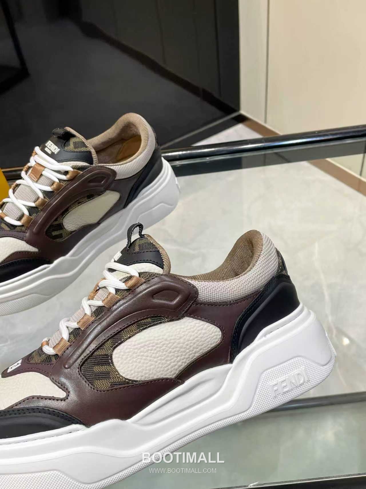 Fendi Force Full Grain Leather Platform Low Sneakers with FF Jacquard Logo Detail 펜디 포스 풀그레인 레더 플랫폼 로우 스니커즈 FF 자카드 로고 디테일 5cm 8