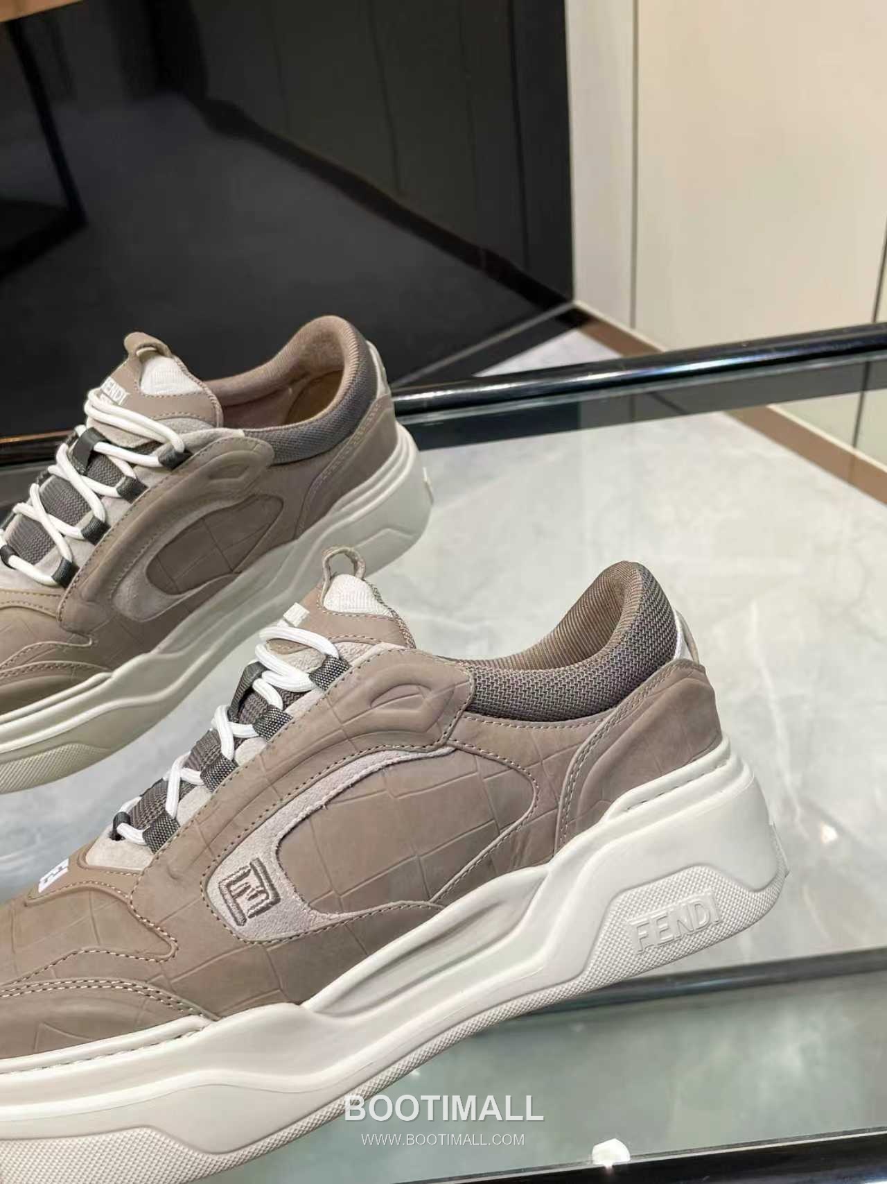 Fendi Force Full Grain Leather Platform Low Sneakers with FF Jacquard Logo Detail 펜디 포스 풀그레인 레더 플랫폼 로우 스니커즈 FF 자카드 로고 디테일 5cm 8