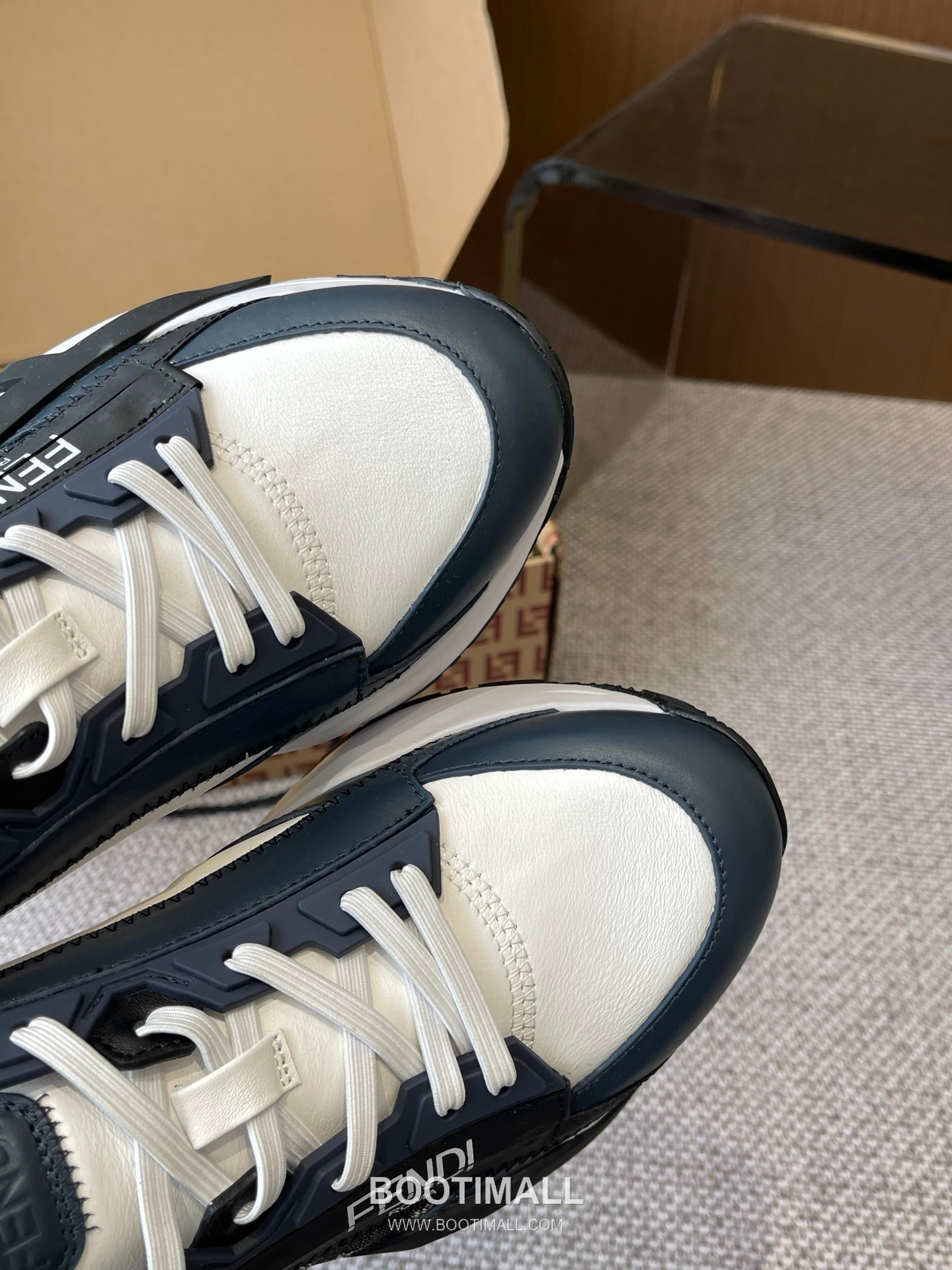 Fendi Flow Suede Mesh Slip-On Sneakers with Elastic Band Side Zip EVA Sole Detail 펜디 플로우 스웨이드 메쉬 슬립온 스니커즈 엘라스틱 밴드 사이드 지퍼 EVA 솔 디테일 3cm 8