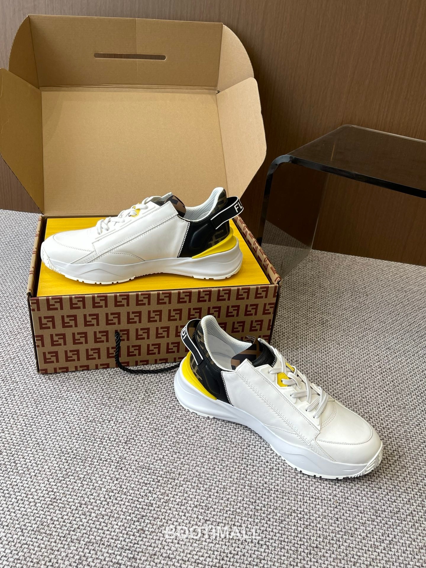 Fendi Flow Suede Mesh Slip-On Sneakers with Elastic Band Side Zip EVA Sole Detail 펜디 플로우 스웨이드 메쉬 슬립온 스니커즈 엘라스틱 밴드 사이드 지퍼 EVA 솔 디테일 3cm 7