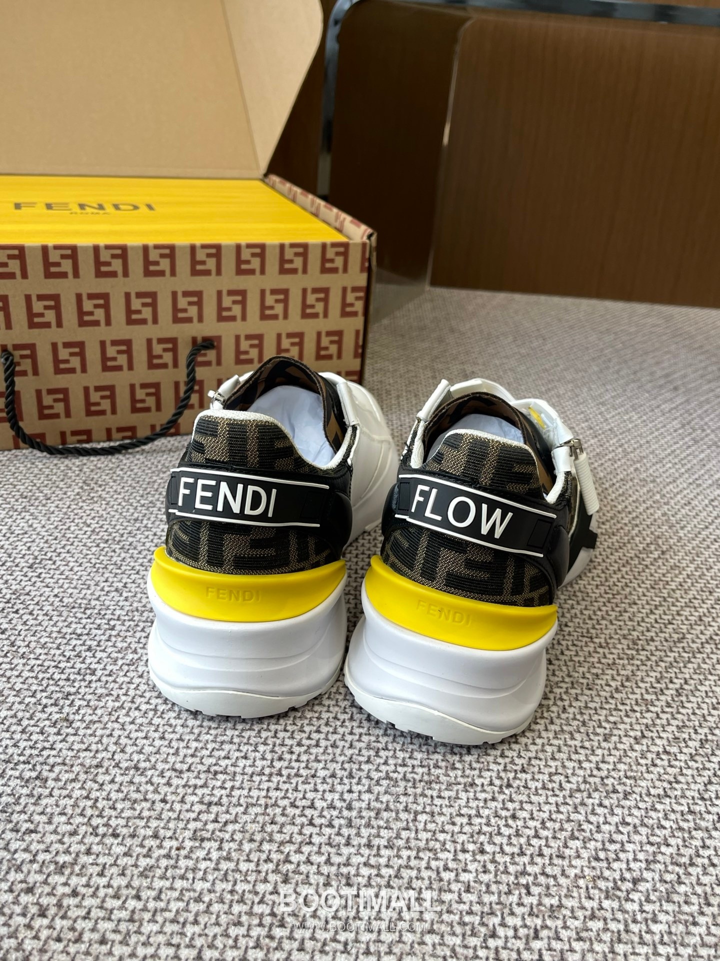 Fendi Flow Suede Mesh Slip-On Sneakers with Elastic Band Side Zip EVA Sole Detail 펜디 플로우 스웨이드 메쉬 슬립온 스니커즈 엘라스틱 밴드 사이드 지퍼 EVA 솔 디테일 3cm 9