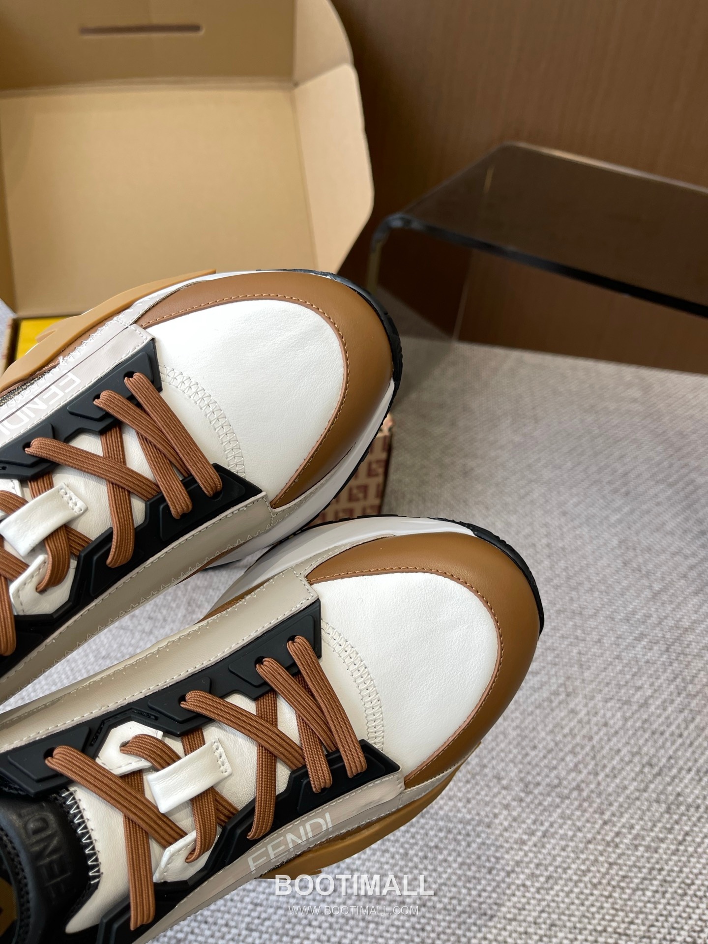 Fendi Flow Suede Mesh Slip-On Sneakers with Elastic Band Side Zip EVA Sole Detail 펜디 플로우 스웨이드 메쉬 슬립온 스니커즈 엘라스틱 밴드 사이드 지퍼 EVA 솔 디테일 3cm 8