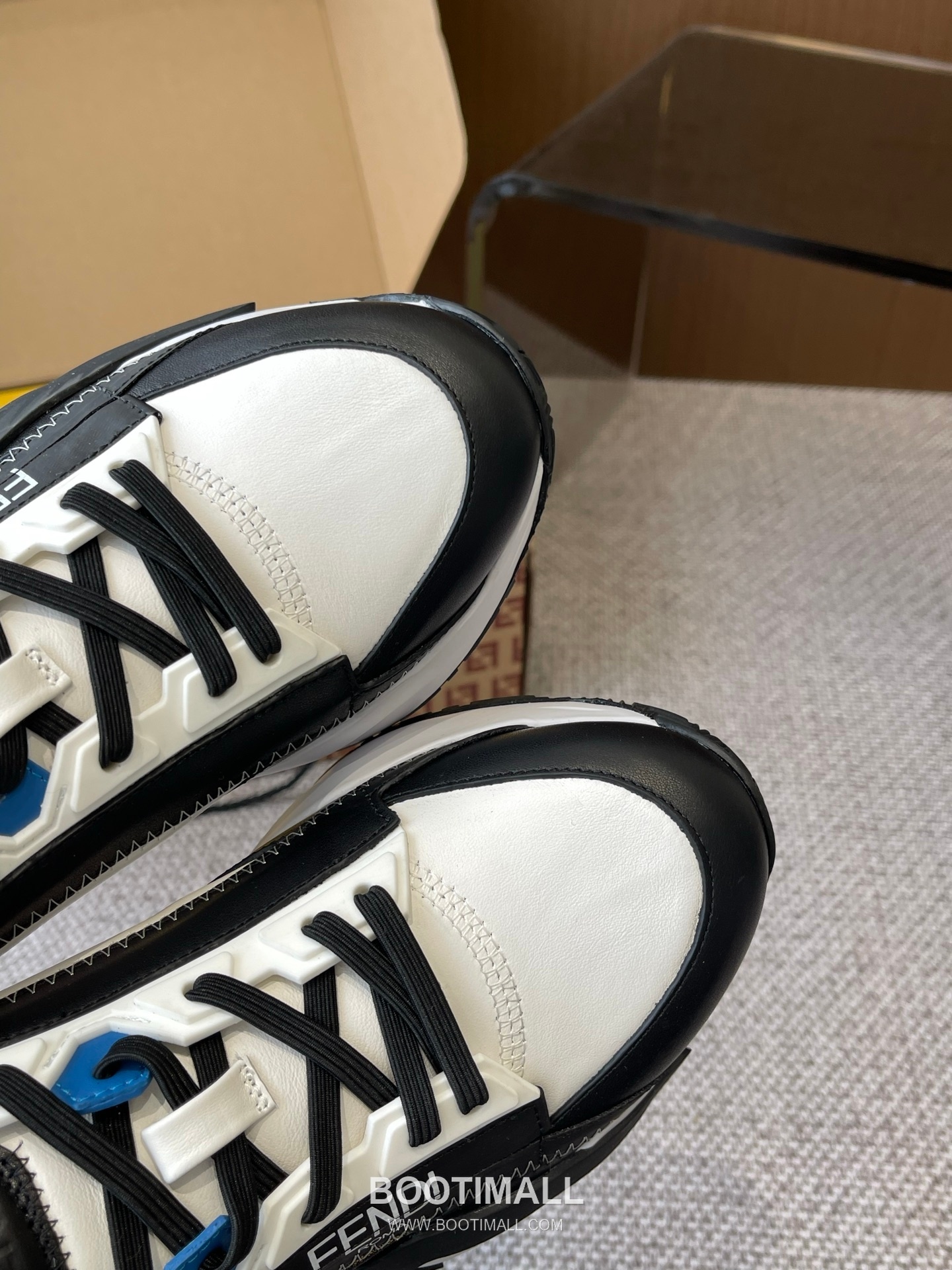 Fendi Flow Suede Mesh Slip-On Sneakers with Elastic Band Side Zip EVA Sole Detail 펜디 플로우 스웨이드 메쉬 슬립온 스니커즈 엘라스틱 밴드 사이드 지퍼 EVA 솔 디테일 3cm 8