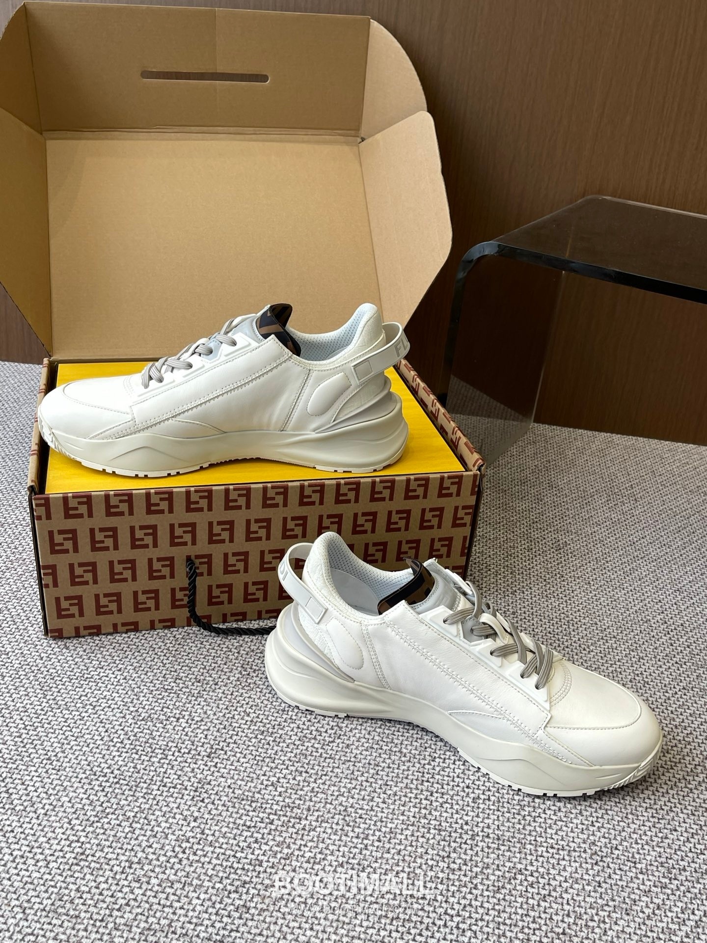 Fendi Flow Suede Mesh Slip-On Sneakers with Elastic Band Side Zip EVA Sole Detail 펜디 플로우 스웨이드 메쉬 슬립온 스니커즈 엘라스틱 밴드 사이드 지퍼 EVA 솔 디테일 3cm 7
