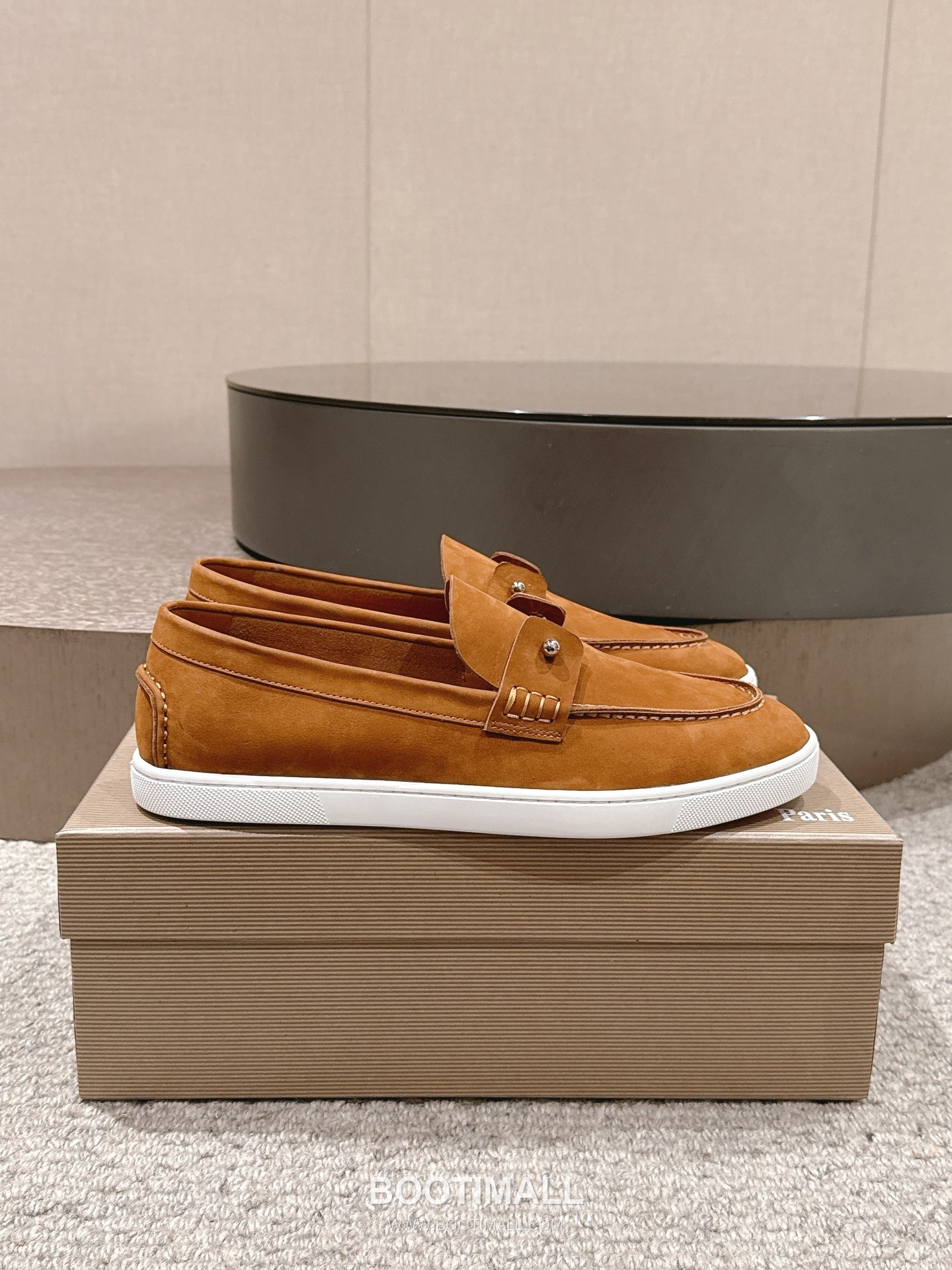 Christian Louboutin Chambeliboat Calfskin Leather Boat Loafer with Metal Buckle Strap Rubber Sole Detail 크리스찬루부탱 샴벨리보트 카프스킨 레더 보트 로퍼 메탈 버클 스트랩 러버솔 디테일 3cm 2