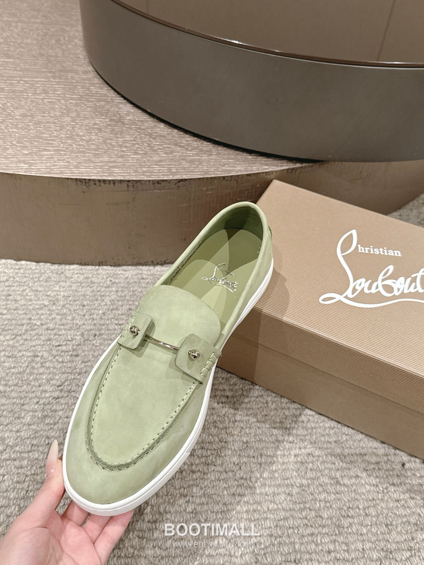 Christian Louboutin Chambeliboat Calfskin Leather Boat Loafer with Metal Buckle Strap Rubber Sole Detail 크리스찬루부탱 샴벨리보트 카프스킨 레더 보트 로퍼 메탈 버클 스트랩 러버솔 디테일 3cm 6