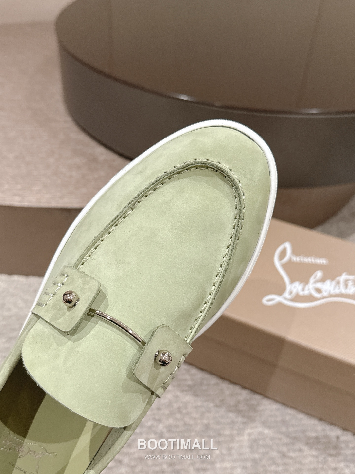 Christian Louboutin Chambeliboat Calfskin Leather Boat Loafer with Metal Buckle Strap Rubber Sole Detail 크리스찬루부탱 샴벨리보트 카프스킨 레더 보트 로퍼 메탈 버클 스트랩 러버솔 디테일 3cm 7